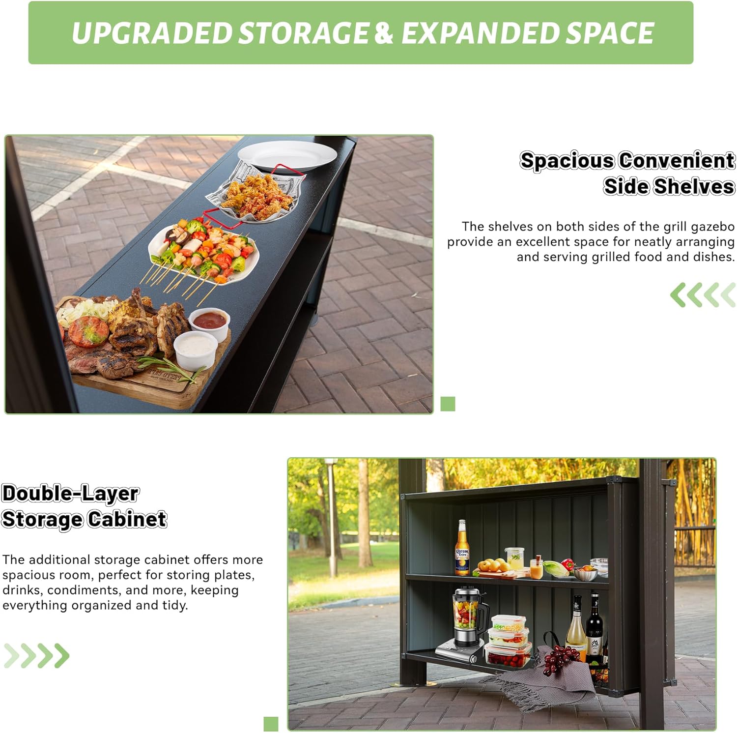 Kahomvis CREF-2QP109-03 Wood-Resin-Gazebos - View #7