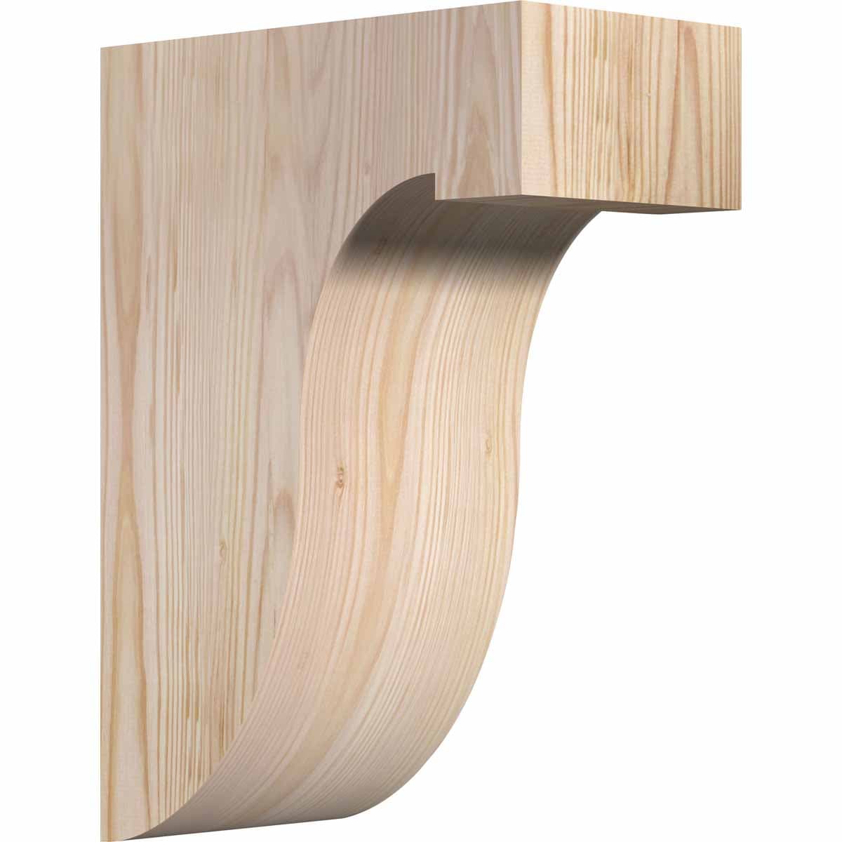 Ekena Millwork COR06X10X14DEL00SDF 5-1/2-in x 10-in x 14-in Del monte Unfinished Douglas fir Wood Paintable/Stainable Corbel