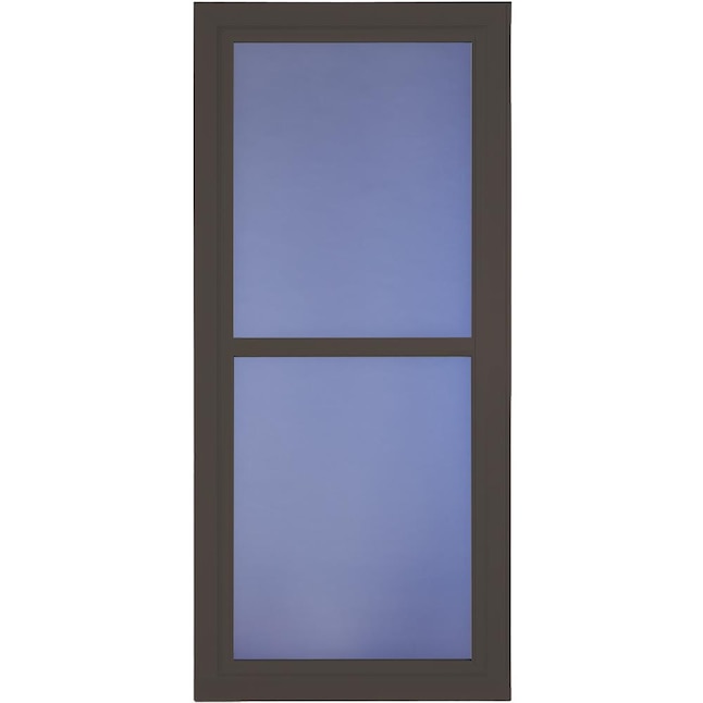 LARSON Tradewinds Premium 36-in x 81-in Brown Full-View Aluminum Storm Door LARSON Tradewinds Premium 36-in x 81-in Brown Full-View Aluminum Storm Door