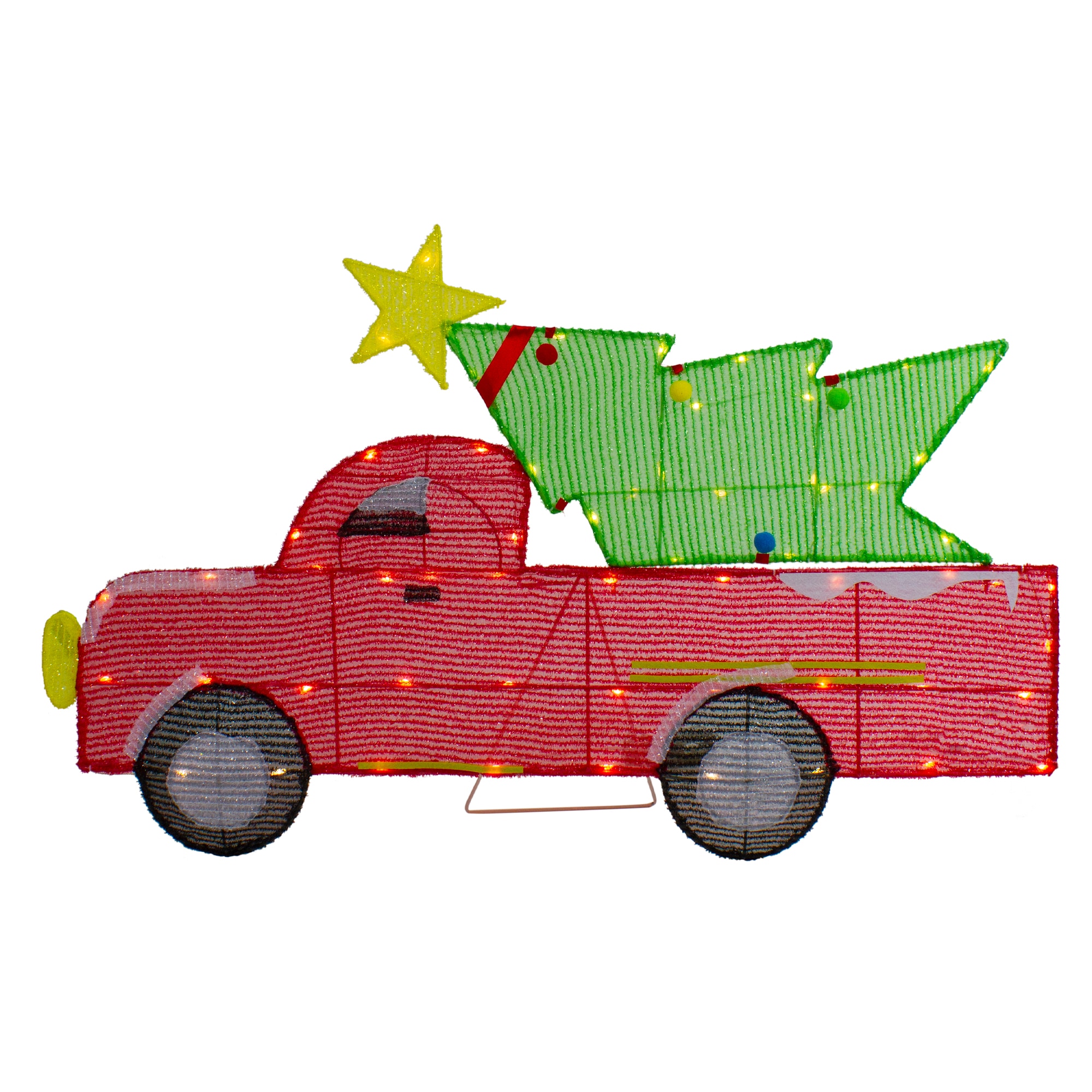 Northlight 34860050 22-in Freestanding Car Free standing decoration with White LED Lights