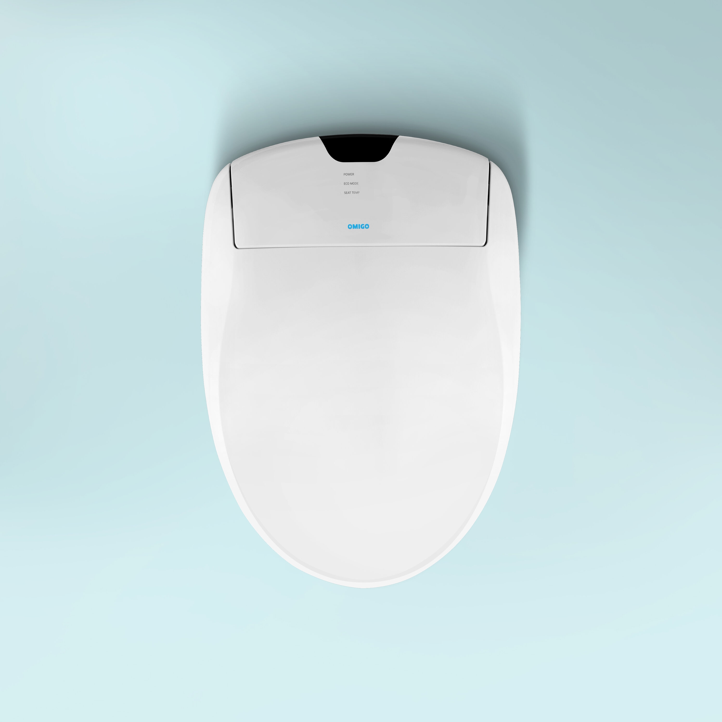 Brondell CMAO-EW Plastic White Elongated Soft Close Heated Bidet Toilet Seat