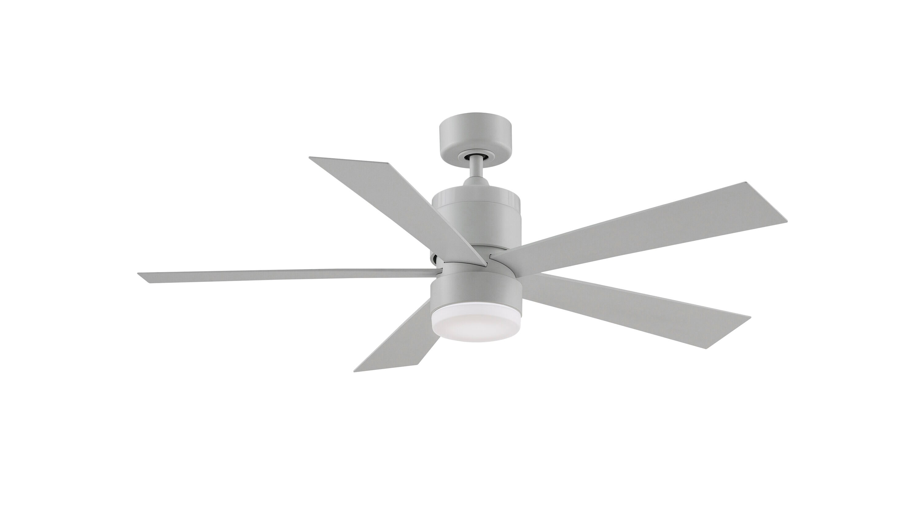 Fanimation Torch 52-in Matte White LED Indoor/Outdoor Ceiling Fan with Remote (5-Blade)