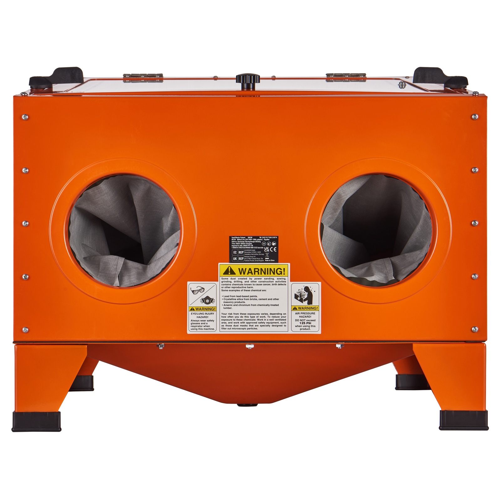 SVOPES 25 Gallon Sandblasting Cabinet 5-CFM Wet blasting cabinet #SVOPESPSJ25JL05738V1