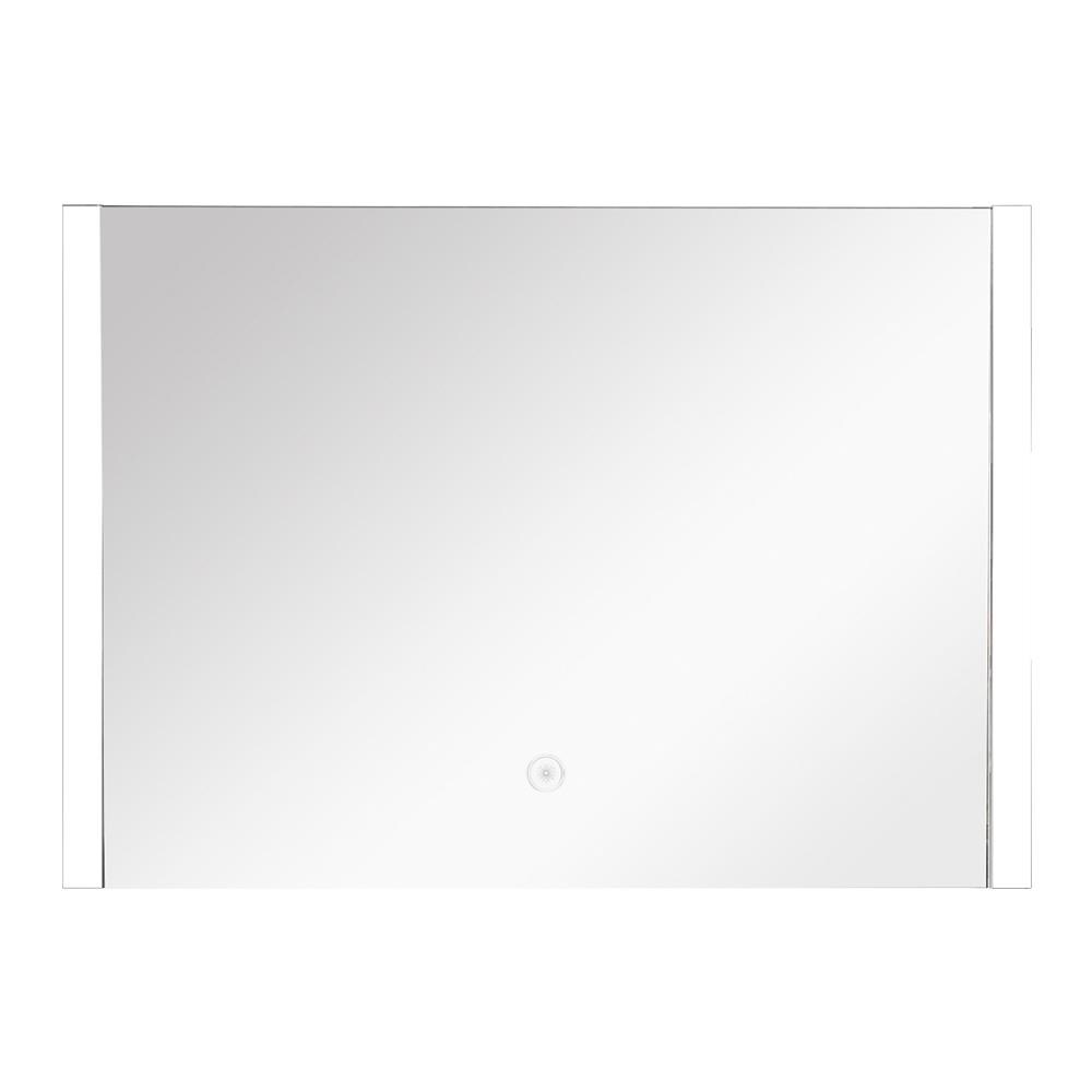 Transolid TLME3124 Ethan 31.5-in x 24.02-in Lighted Silver Frameless Bathroom Vanity Mirror