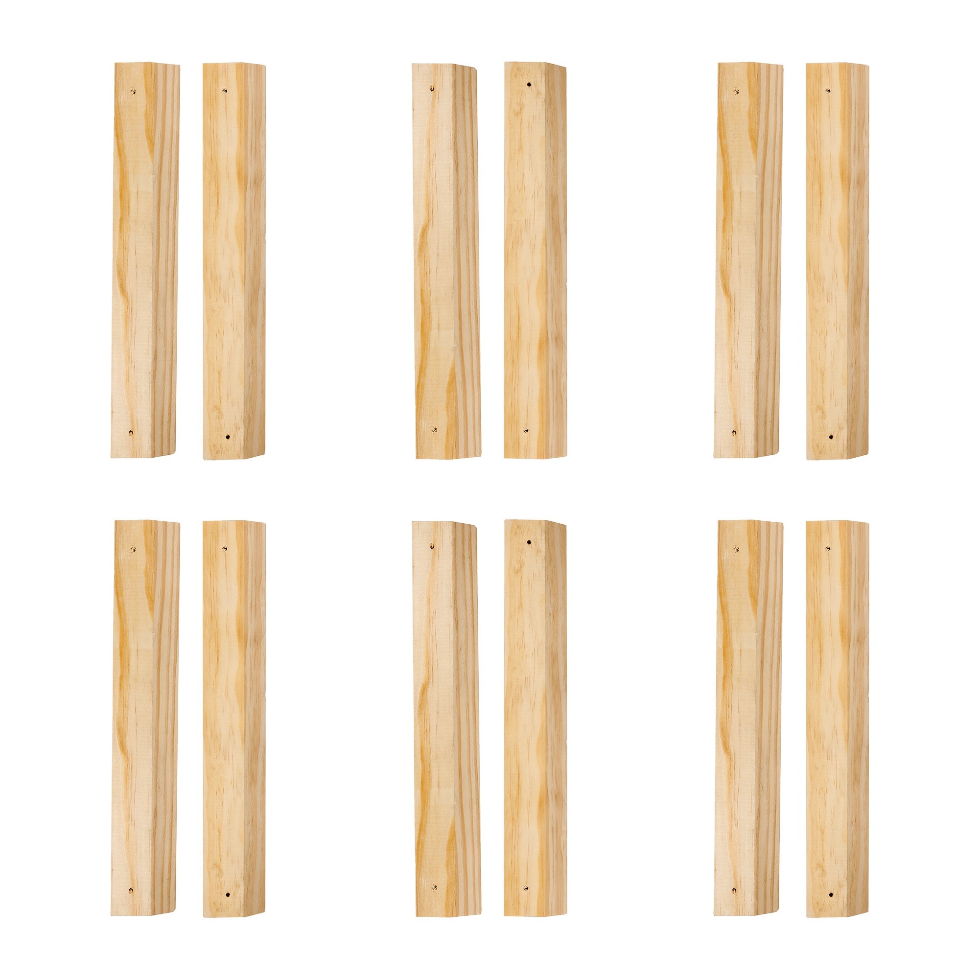 Walnut Hollow 495074 Brown Wood Medium 6-Pack