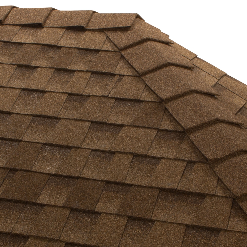 GAF 0892737 Timbercrest Bullnose Shakewood sandalwood Hip Ridge Roof Shingles ( 20-lin ft per Bundle )