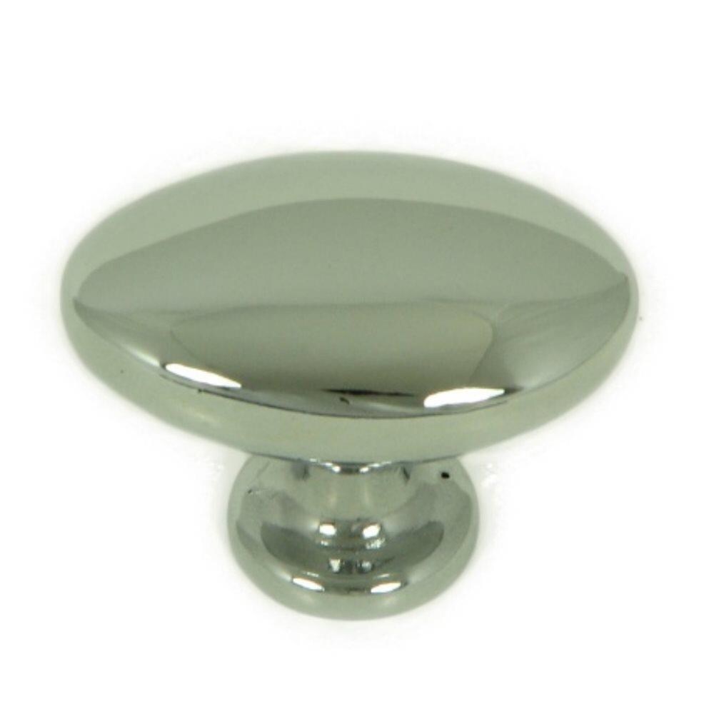 Stone Mill Hardware CP32-PC York Polished chrome Oval Transitional Cabinet Knob