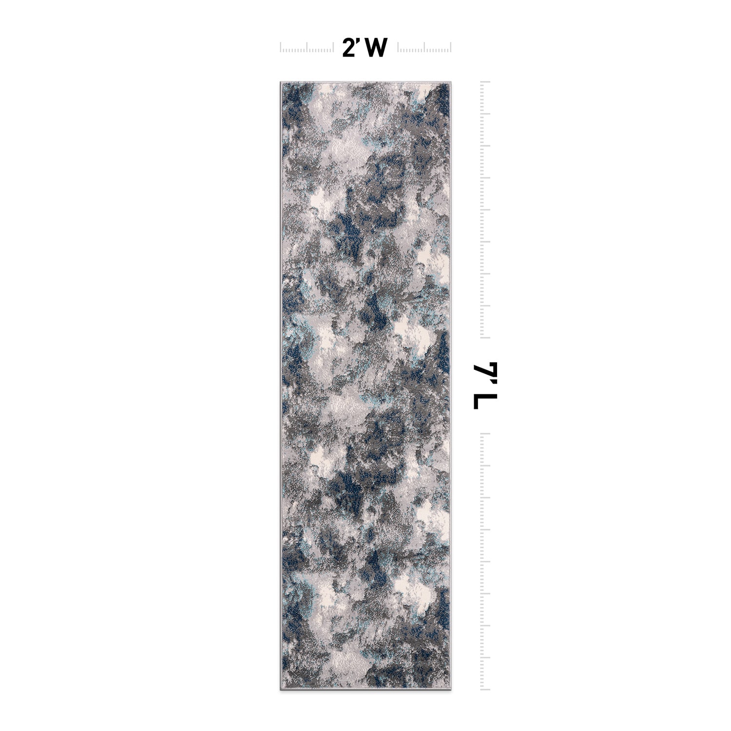 World Rug Gallery 4054BLUE2X7 rugs - View #2
