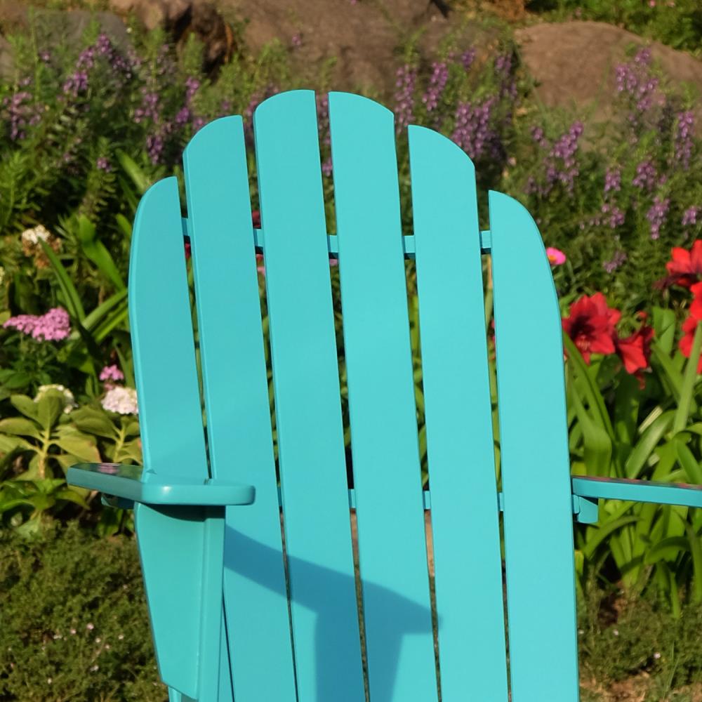 Cambridge Casual Thames Turquoise Wood Frame Stationary Adirondack