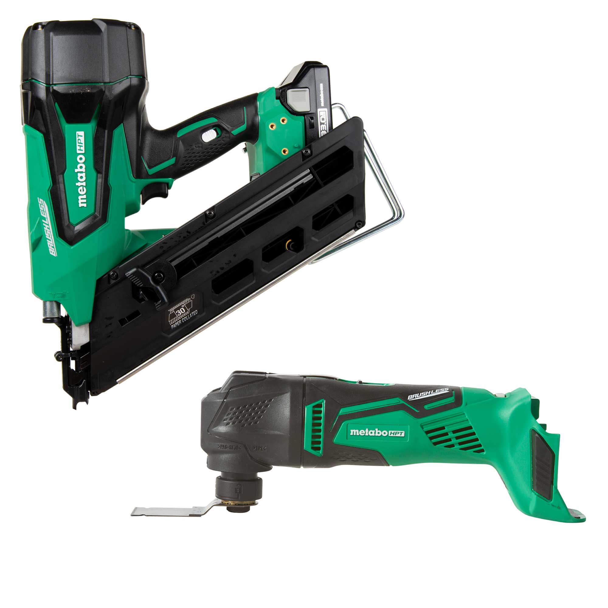 Shop Metabo HPT MultiVolt 36-Volt Cordless Metal-Connecting Nailer with  MultiVolt 18-volt Variable Speed Cordless Reciprocating Saw at Lowes.com