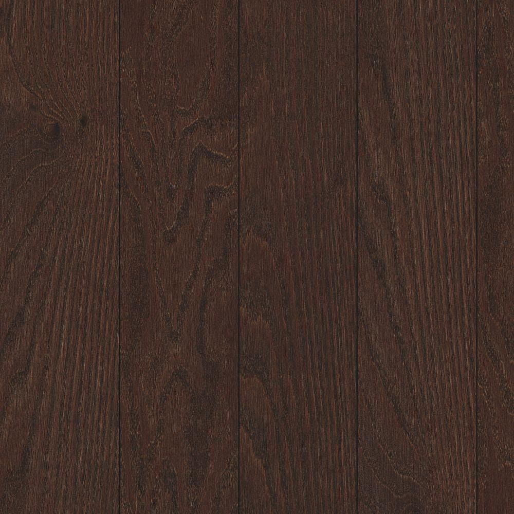 Chocolate Oak 3-1/4-in W x 3/4-in T x Varying Length Smooth/Traditional Solid Hardwood Flooring (18.25-sq ft) in Brown | - allen + roth LSRO23-11