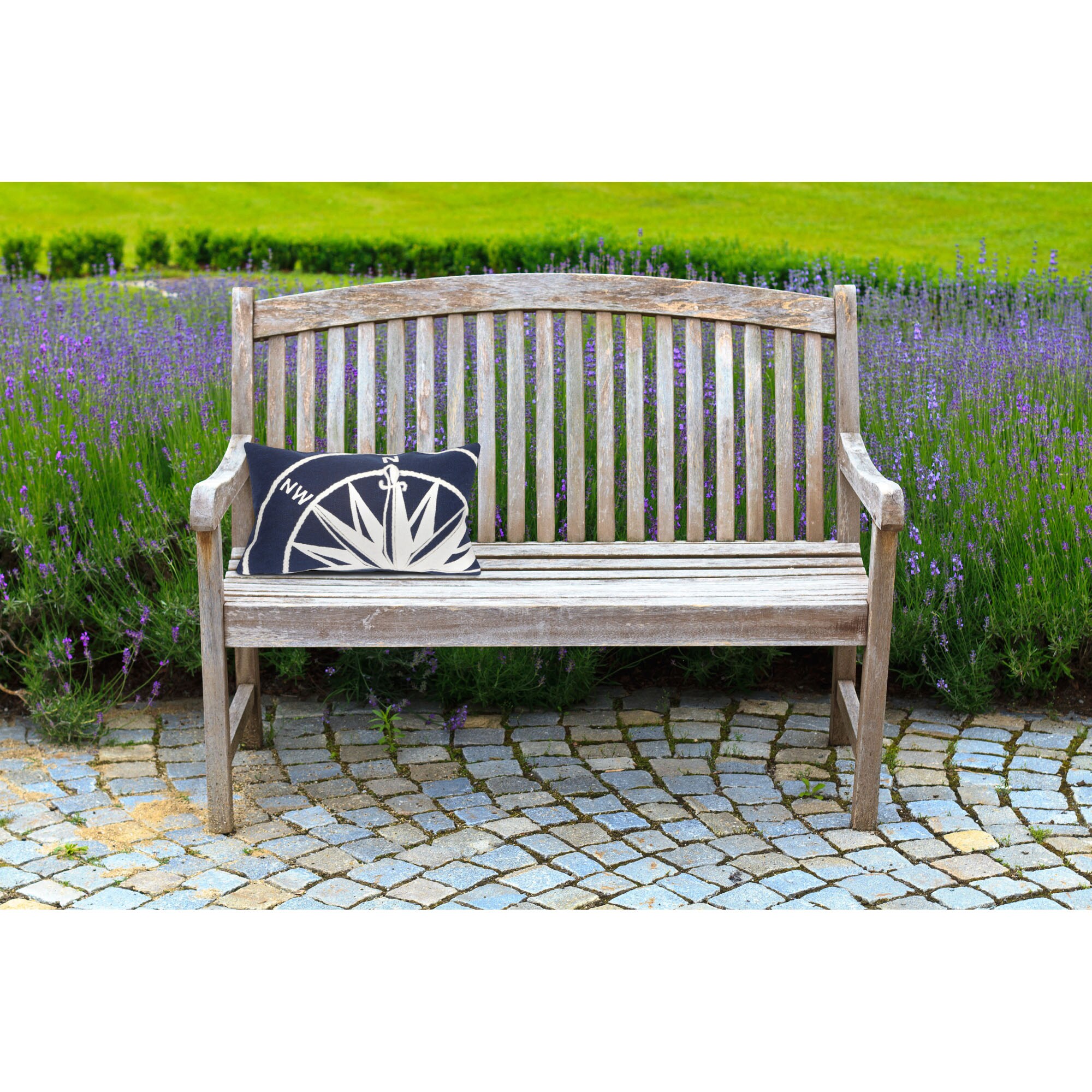 Liora Manne 7SB1S418303 Visions II 12-in x 20-in Marine Rectangular Indoor Decorative Pillow