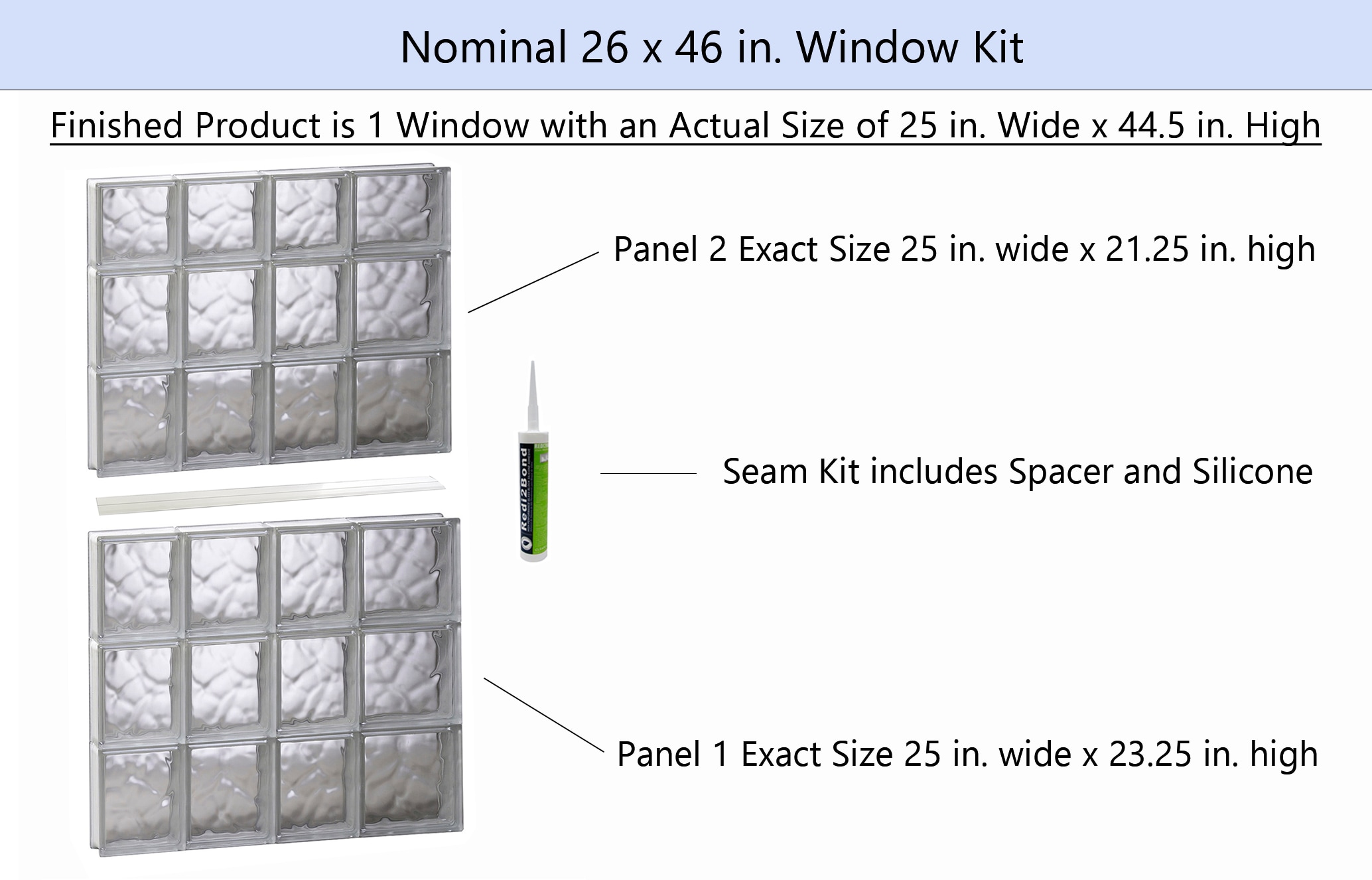 REDI2SET S2646DC Glass-Block-Windows - View #2