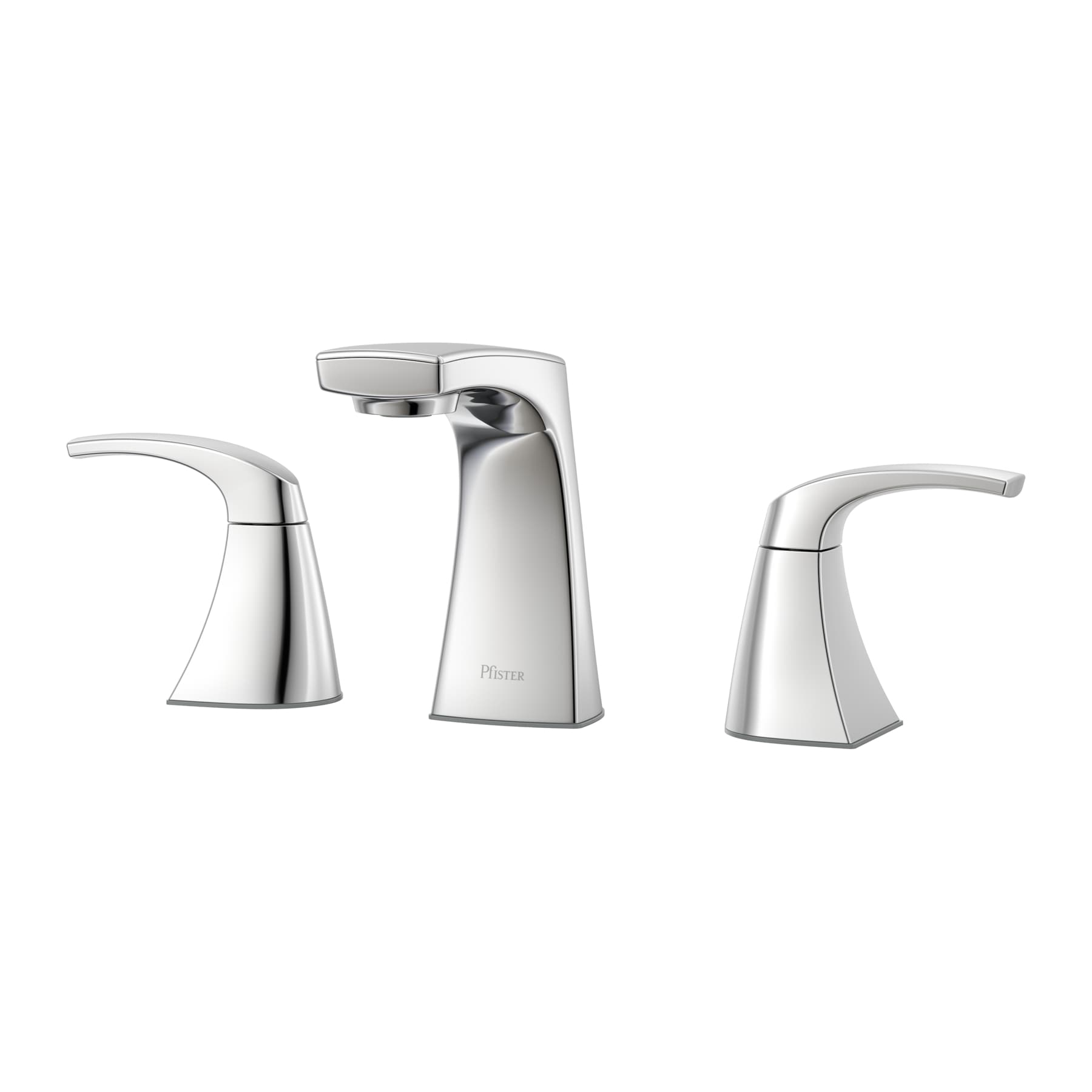 Lot of 3 Pfister Karci Chrome 2-handle WaterSense Bathroom Sink Faucets w/Drain