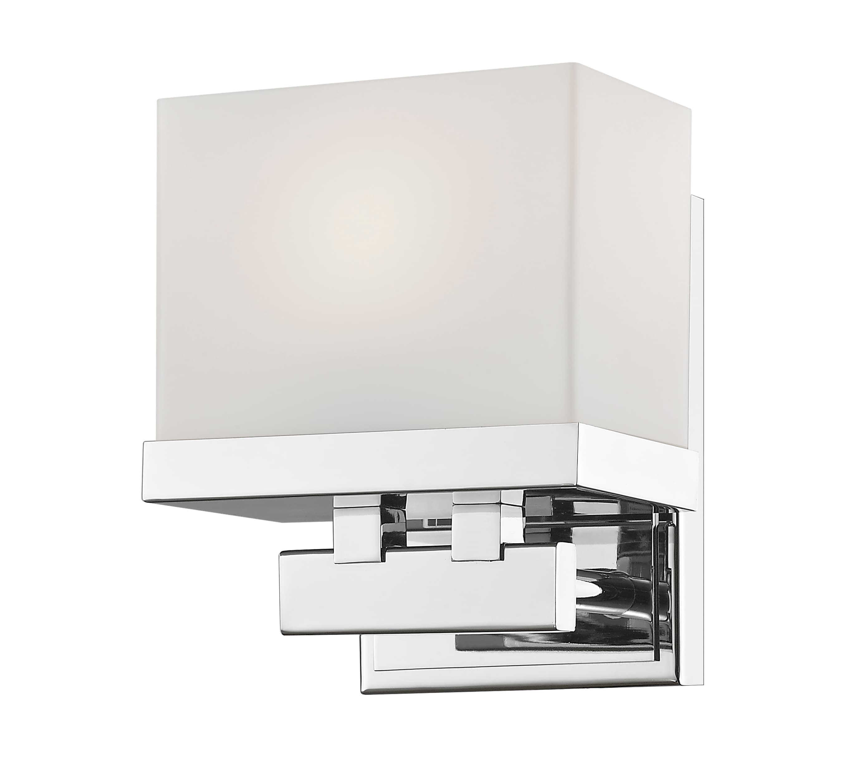 Z-Lite 1919-1S-CH-LED Rivulet 8-in 1-Light Chrome LED Modern/Contemporary Vanity Light