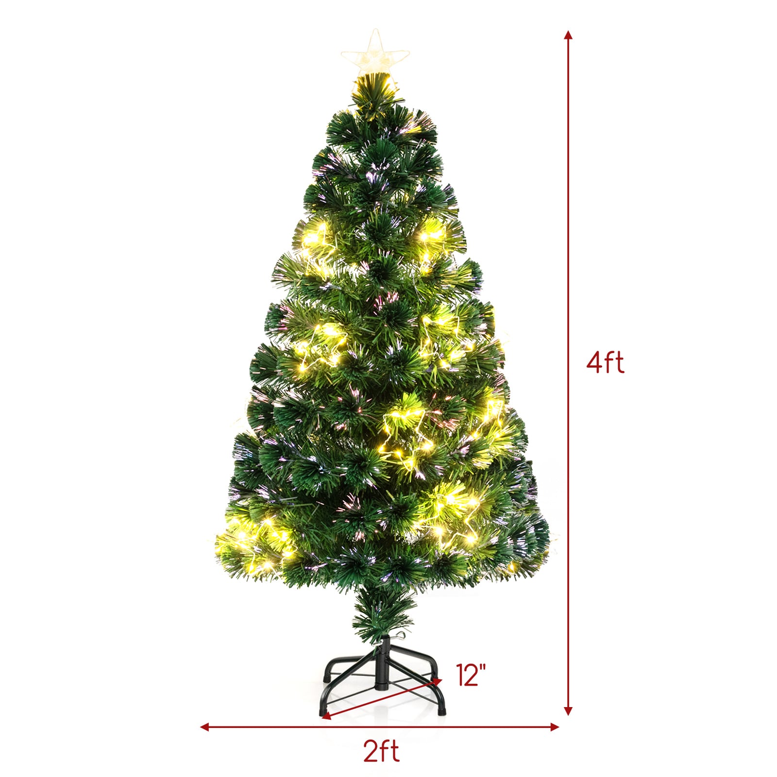 WELLFOR HYG23958US Artificial-Christmas-Trees - View #2