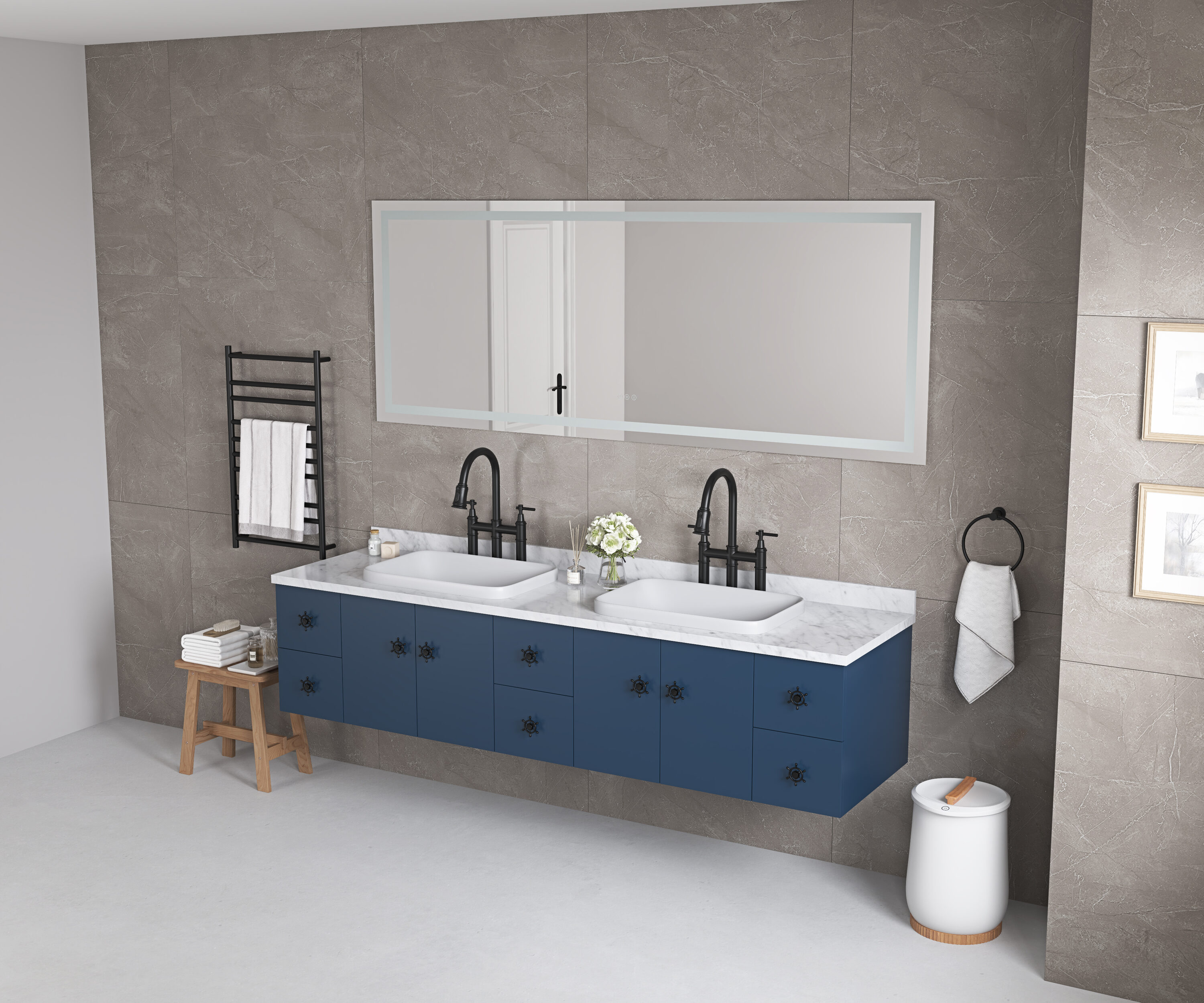 LUXEYARD DS-Y-W2287-P302112 Framed-Bath-Mirrors - View #3