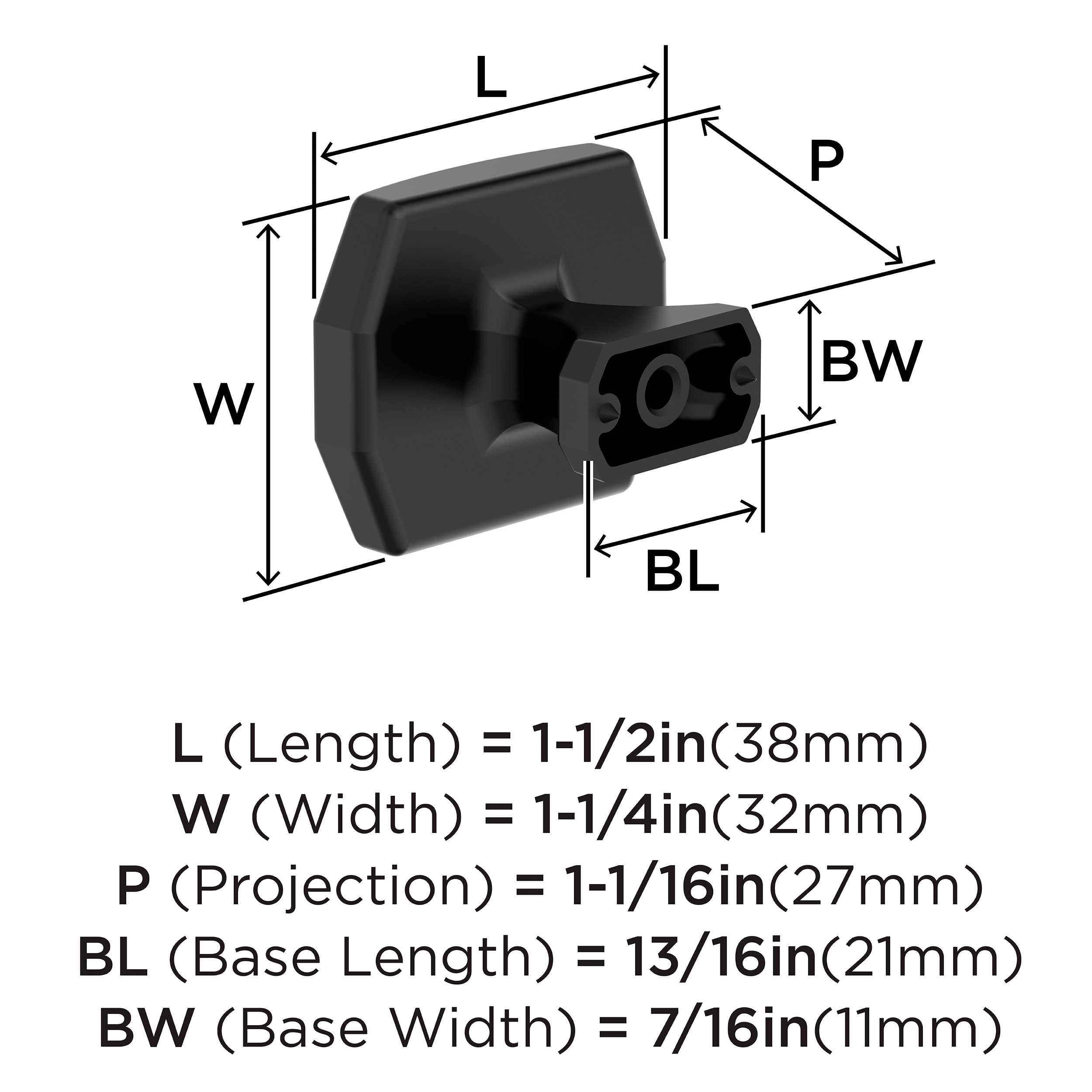 Amerock BP36687MB Cabinet-Knobs - View #4
