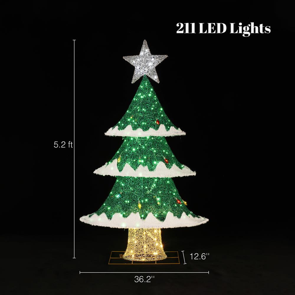 LuxenHome WHHD2075 Artificial-Christmas-Trees - View #5