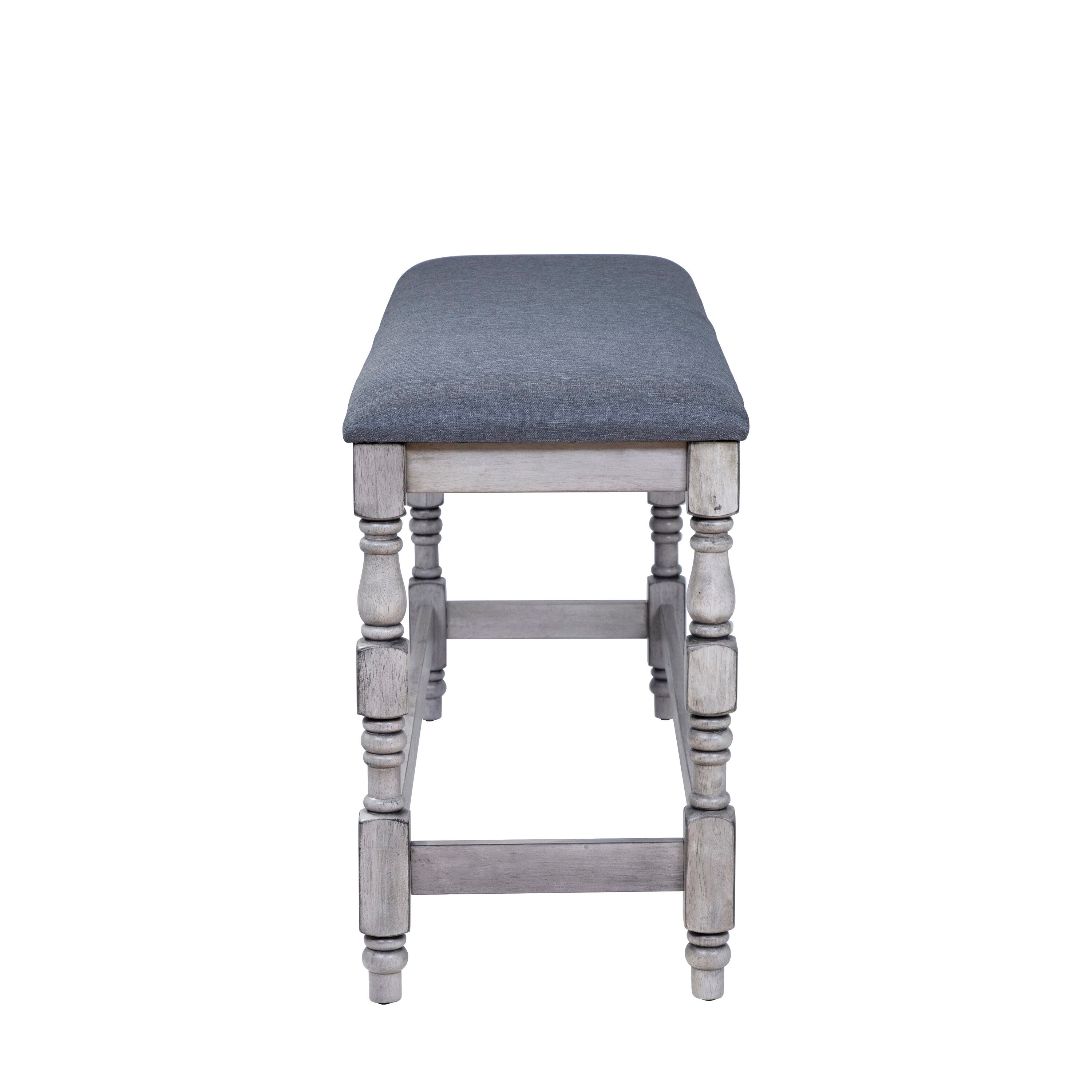 Furniture of America IDF-3979WH-PBN Dining-Benches - View #4