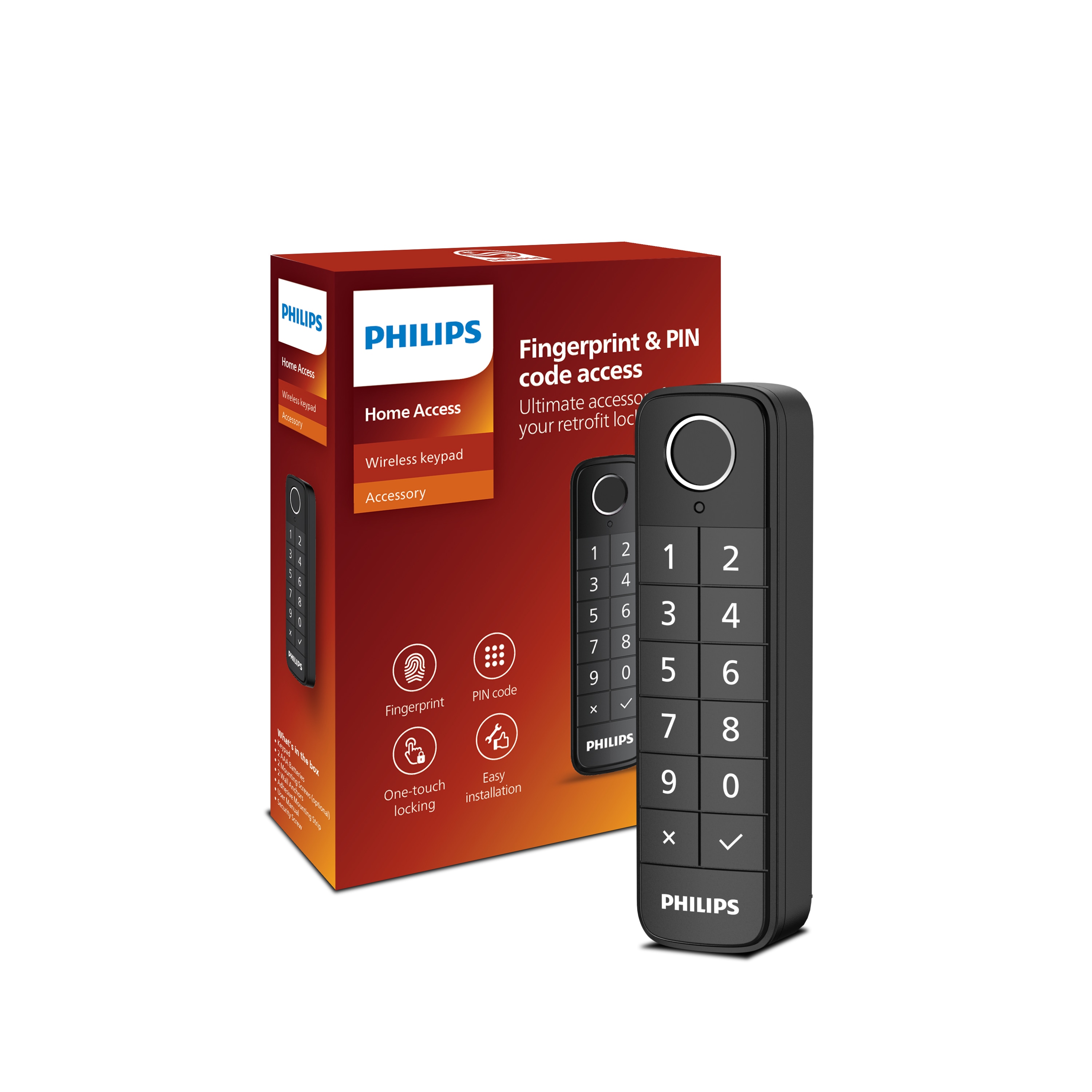 Philips DDL200 Matte Black Smart Lock Electronic Deadbolt with Wifi Keypad