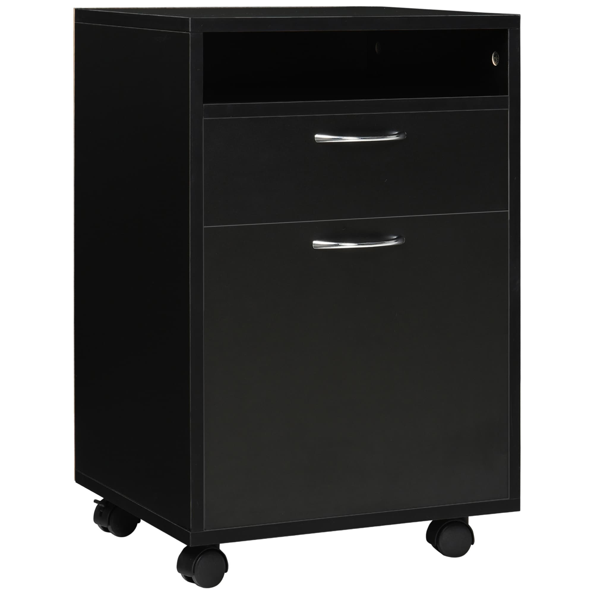Siavonce XH55582 Black Office Cabinet