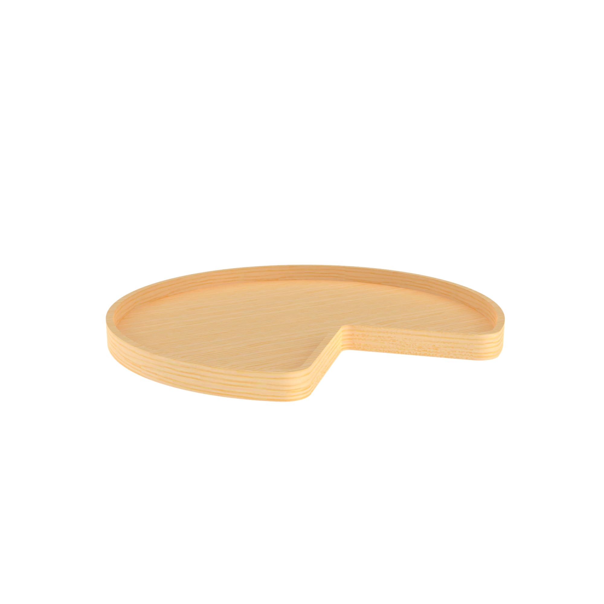 Rev-A-Shelf LD-4BW-401-32SBS-1 Natural Maple Wood Kidney Cabinet Lazy Susan