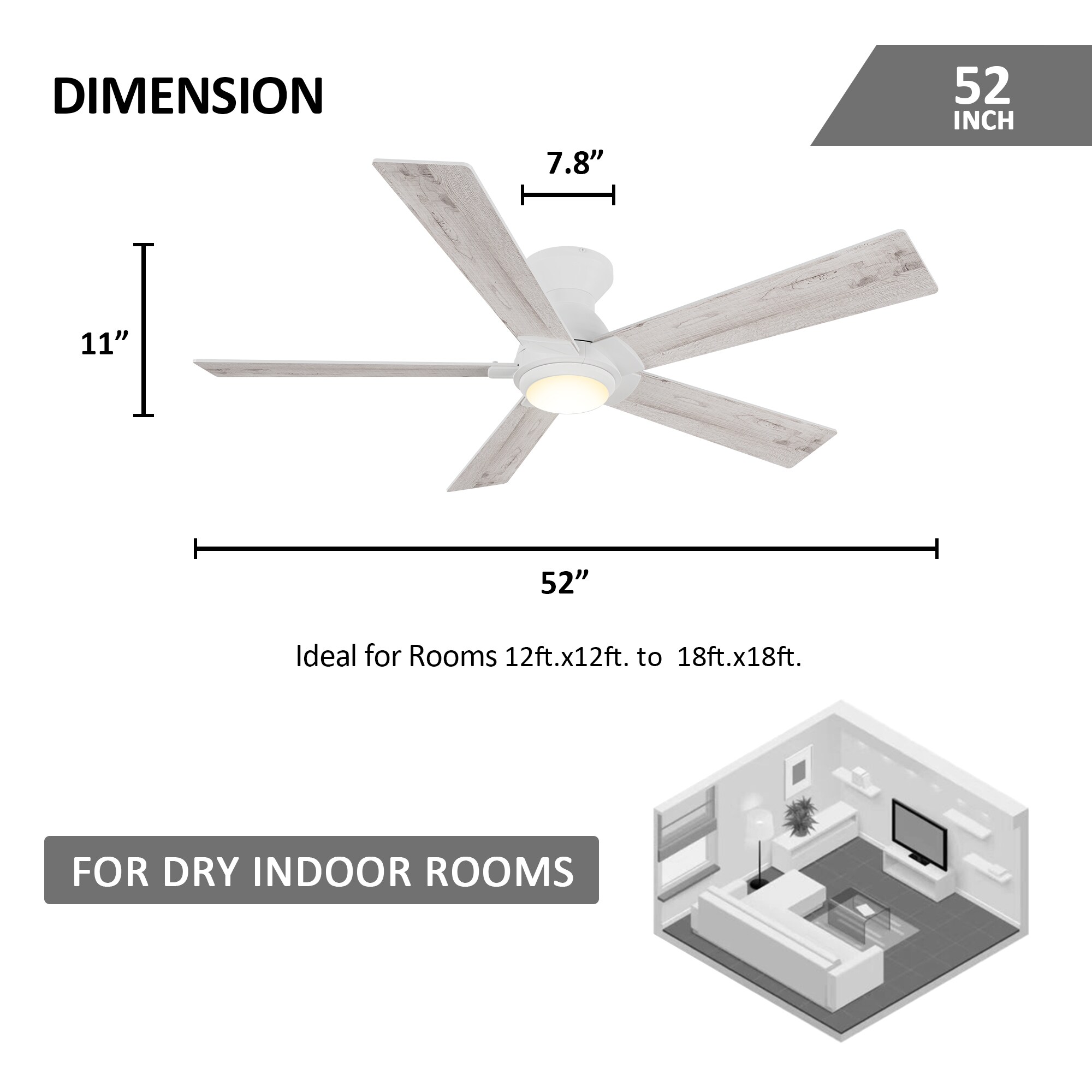 CARRO USA LCFR525J1-L11-WU-FM Ceiling-Fans - View #7