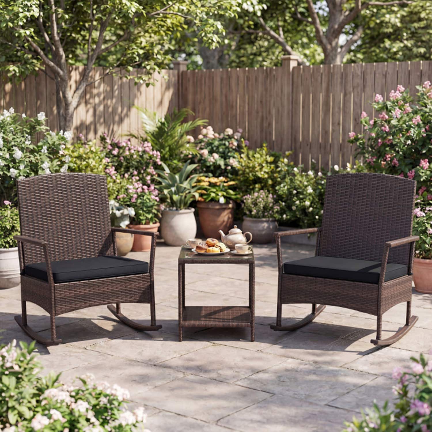 Mondawe MO-01HY631DKD Patio-Conversation-Sets - View #3