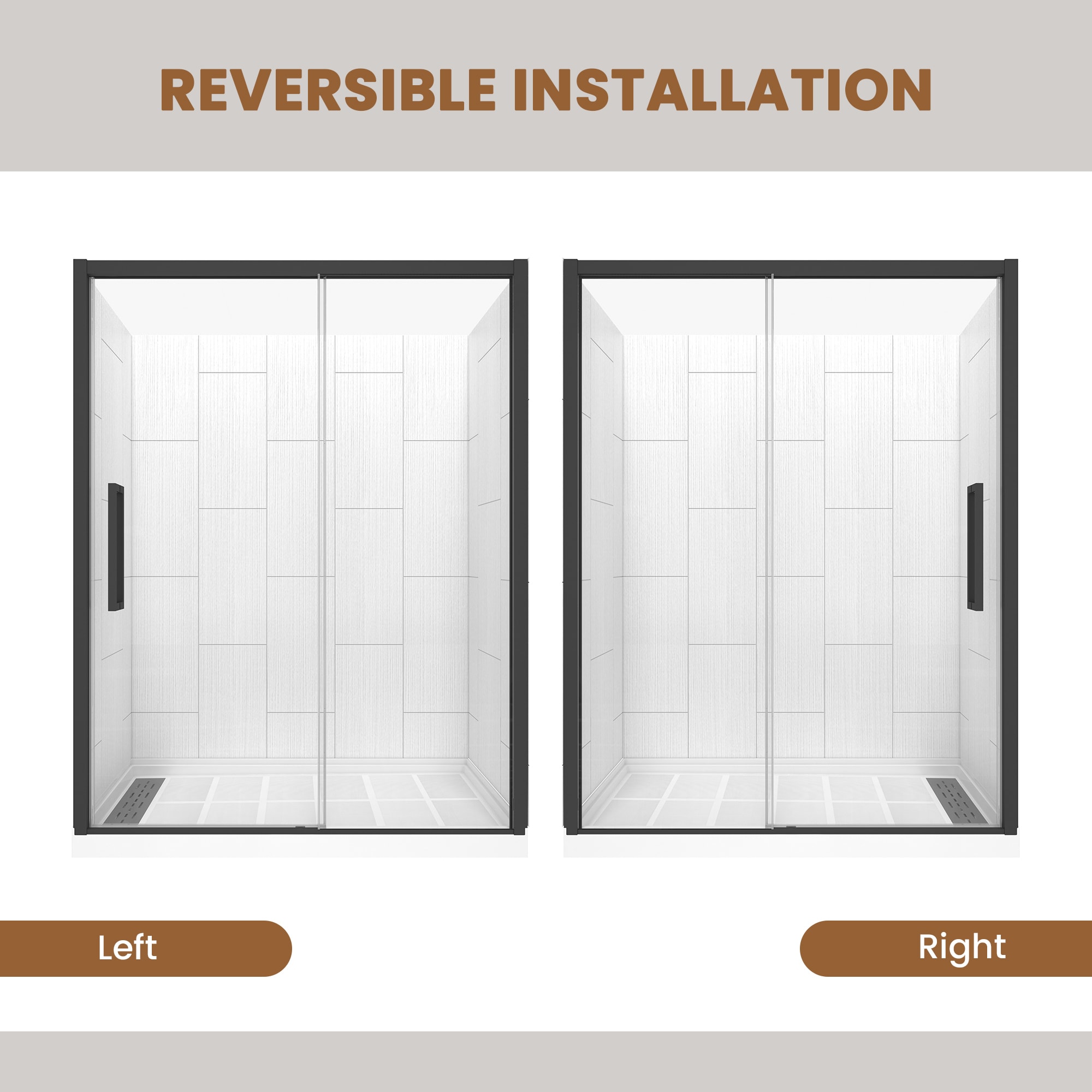 CASAINC CABR1303MB10R25 Alcove-Shower-Kit - View #6