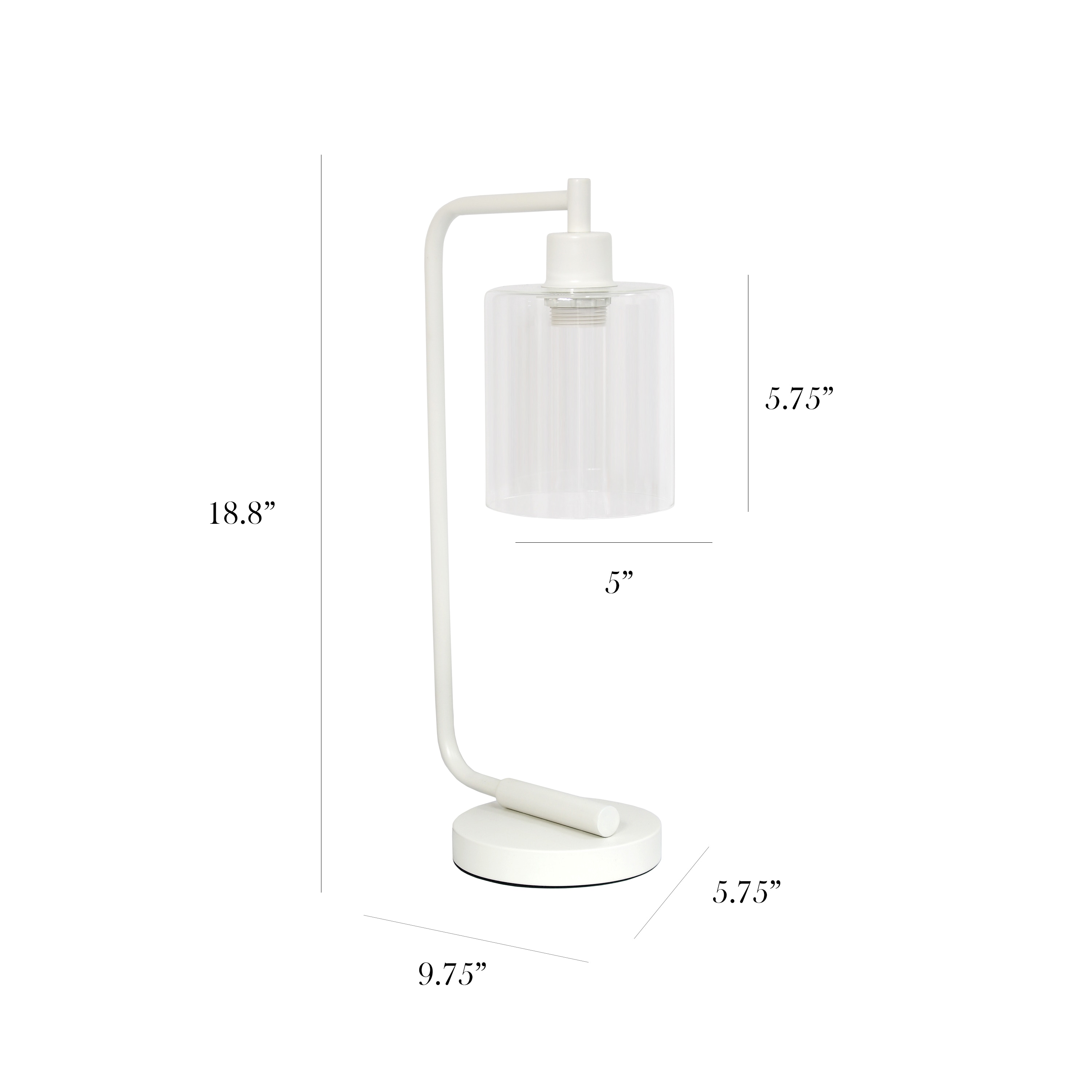 Simple Designs LD1036-WHT Desk-Table-Lamps - View #3