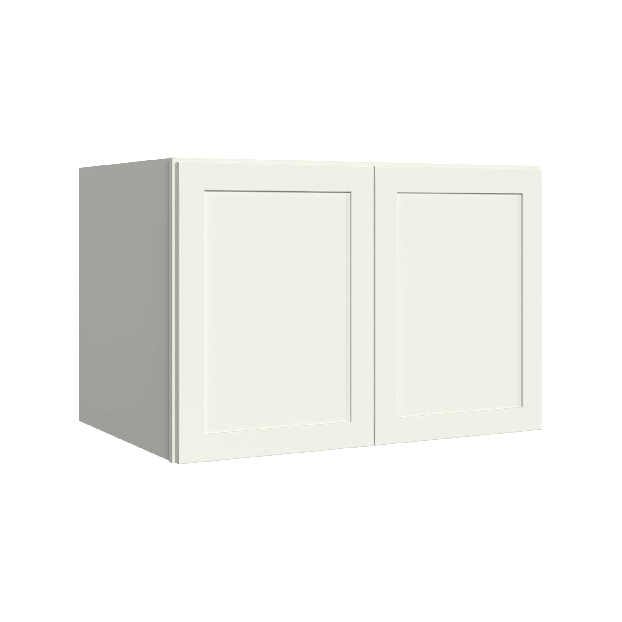 KraftMaid Momentum WR3624G71 Deveron 36-in W x 24-in H x 24-in D Dove White Wall Fully assembled Plywood Cabinet (Recessed Panel Shaker)