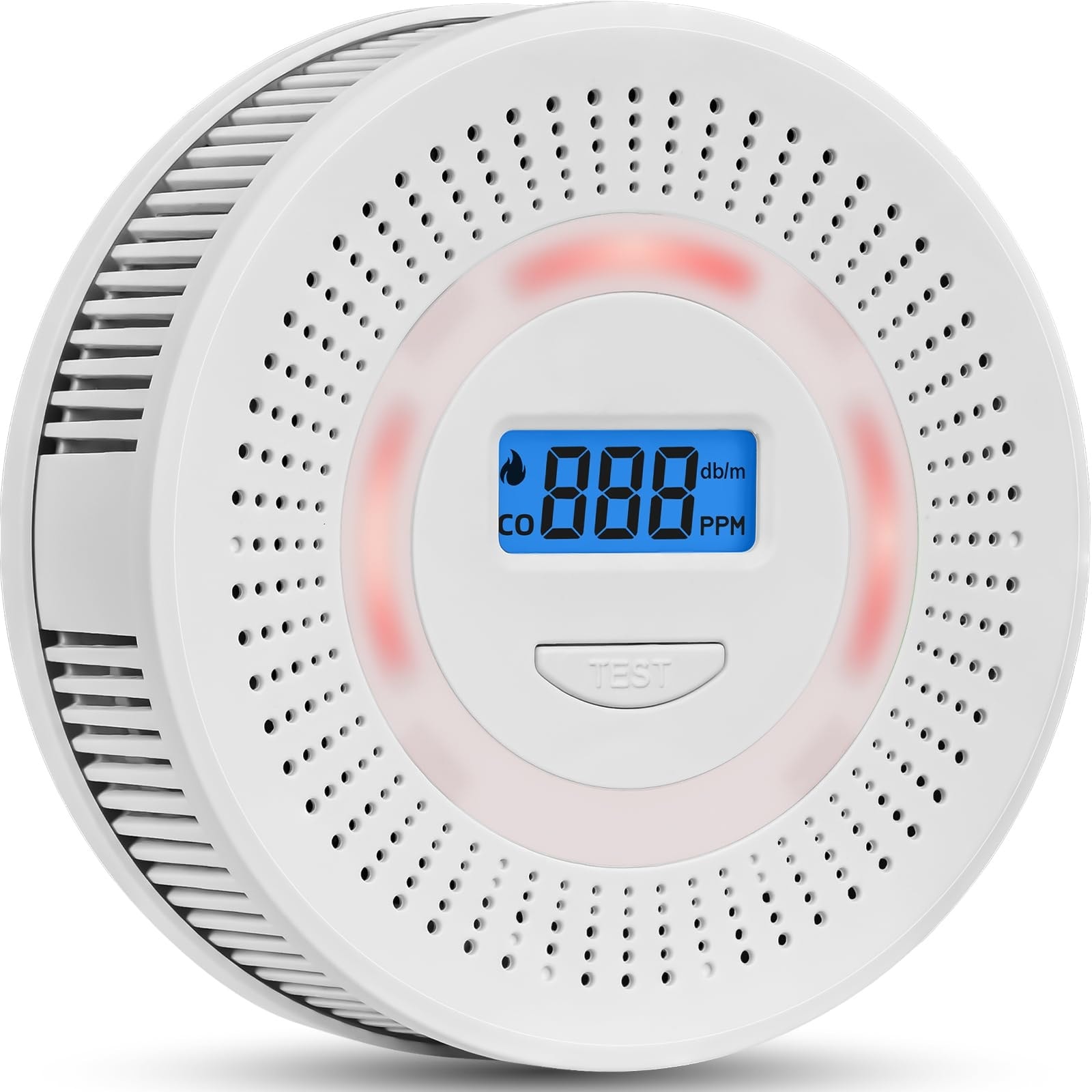 Misopily 1 Piece Smoke and Carbon Monoxide Detector Battery Operated Digital Display High Sensitivity Alarm for Bedroom Kitchen RV or Warehouse #LMS0409C24