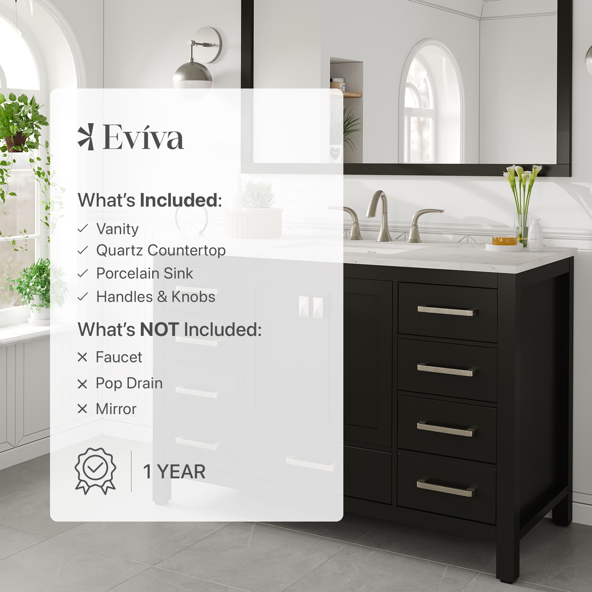 Eviva EVVN412-48ES-Q Bath-Vanity-Combo - View #7