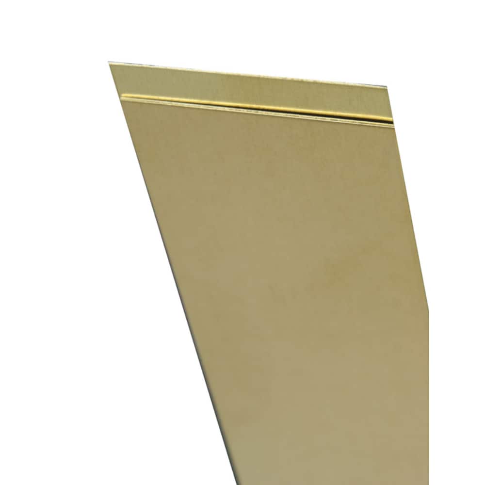 K&S Precision Metals K S 0.093 in. X 1/2 in. W X 12 in. L Mill Brass Metal Strip