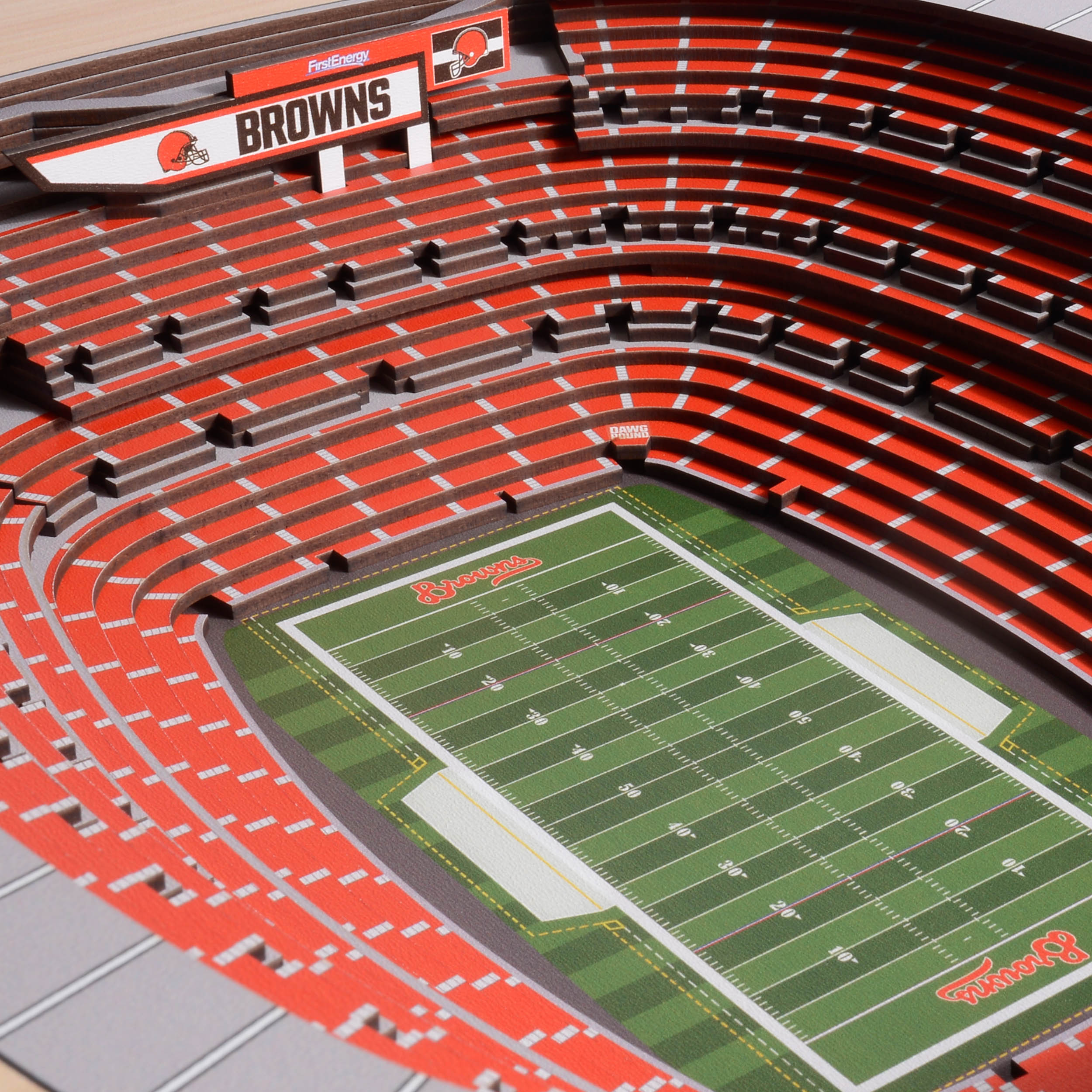 StadiumViews Cleveland Browns Youthefan Brown Floater Frame 19.5