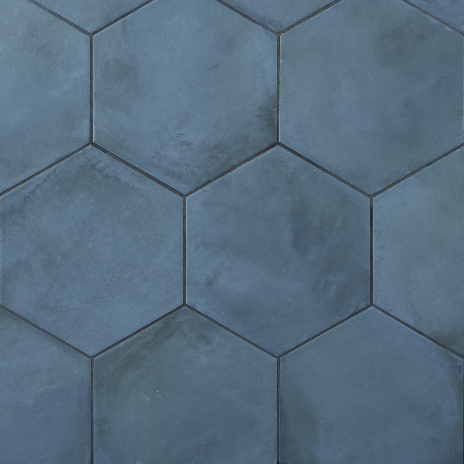 Artmore Tile Storm Hex Blue Ocean 8-in x 10-in Matte Porcelain Encaustic  Floor and Wall Tile (12.66-sq. ft/ Carton)