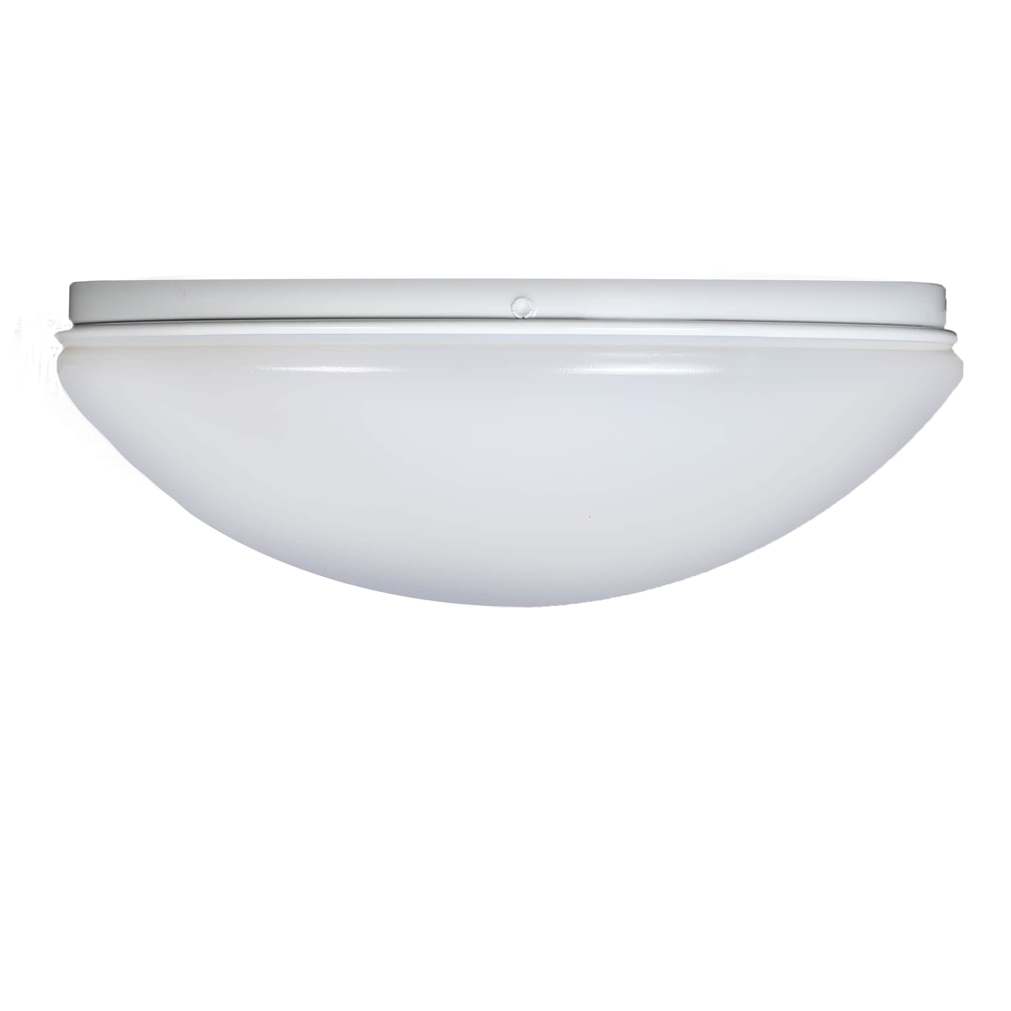 11-Inch White LED Flush Mount Ceiling Light with Adjustable CCT