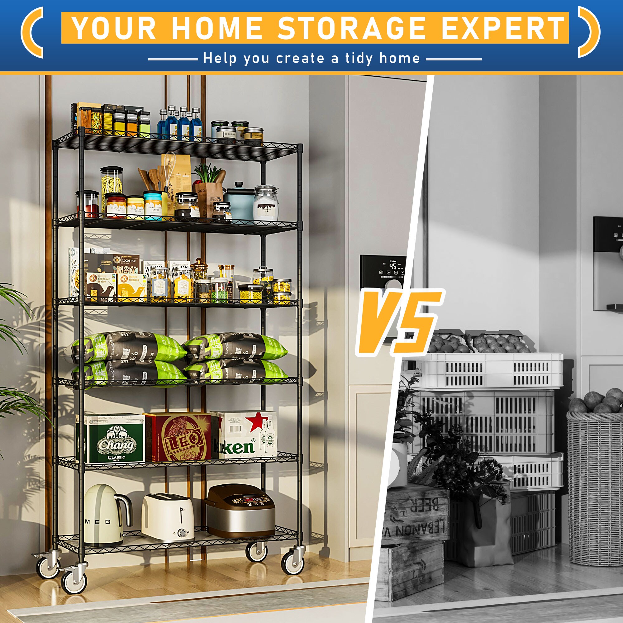 Kahomvis LIKE-QPS4-998 Free-Standing-Shelving - View #5
