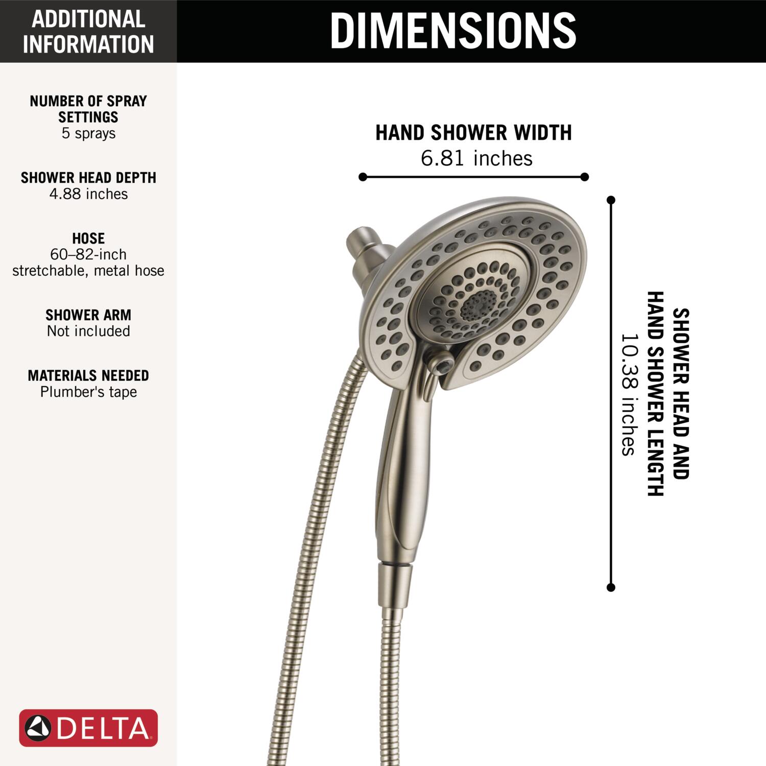 Delta 58620-SS-PR25-PK Fixed-Showerhead - View #3