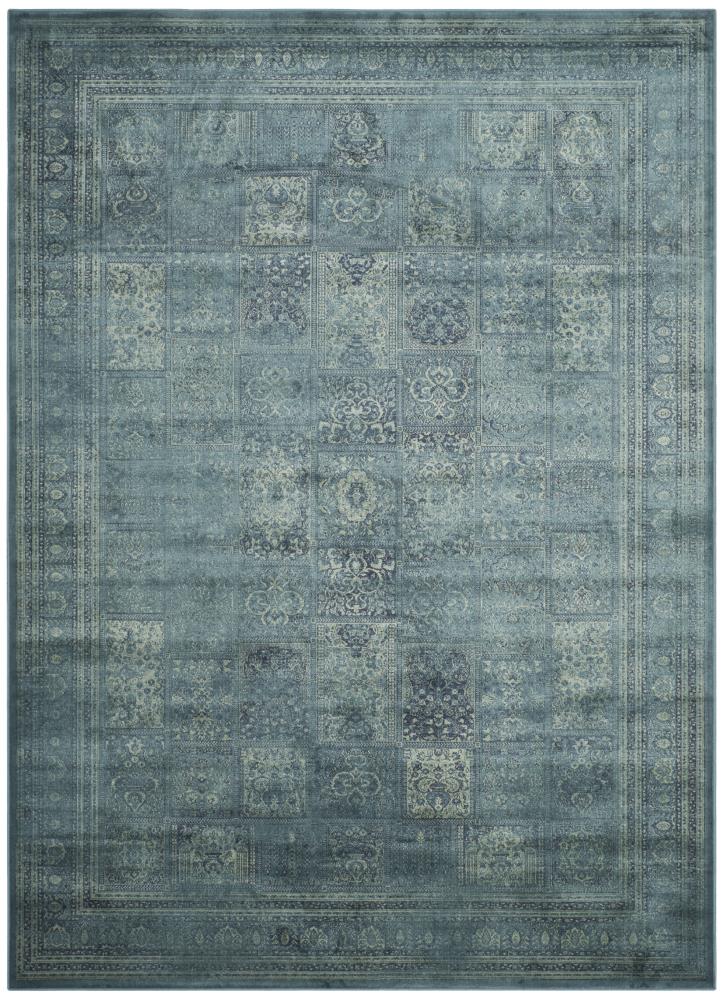 Safavieh VTG127-2220-5 Vintage Baktiari 5 x 8 (ft) Loomed Synthetic Turquoise/Multi Rectangular Indoor Floral/Botanical Vintage Area rug