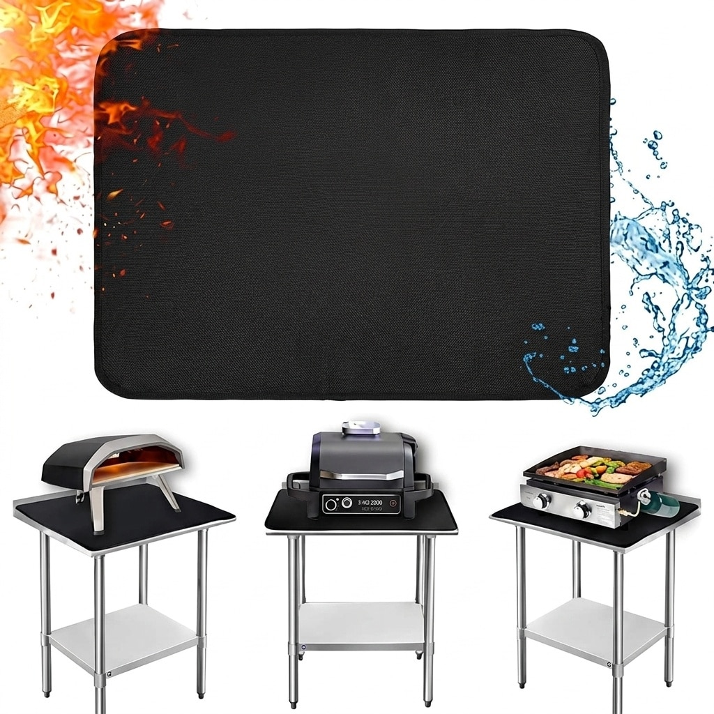 JVFCXXV Heat Resistant Mat for Countertop and Table Fireproof