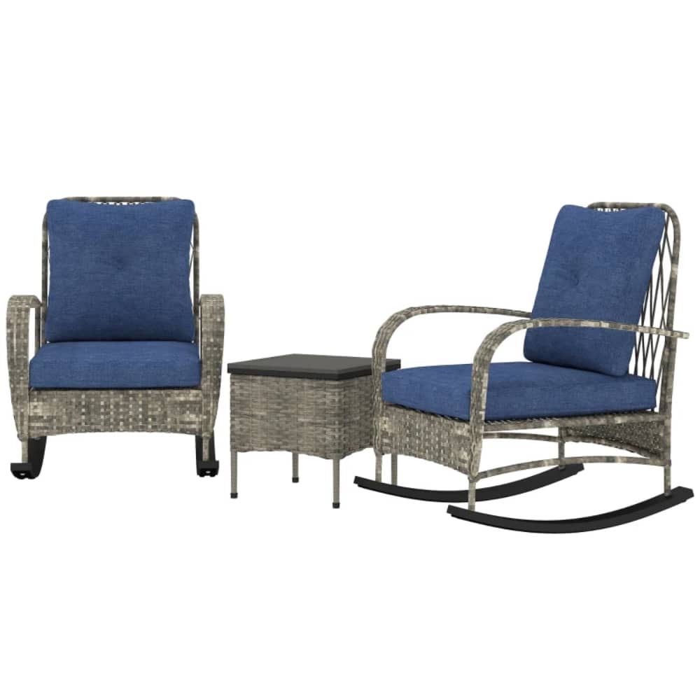 Coolbibila GARETH-PATIO-GRAY Patio-Conversation-Sets - View #4