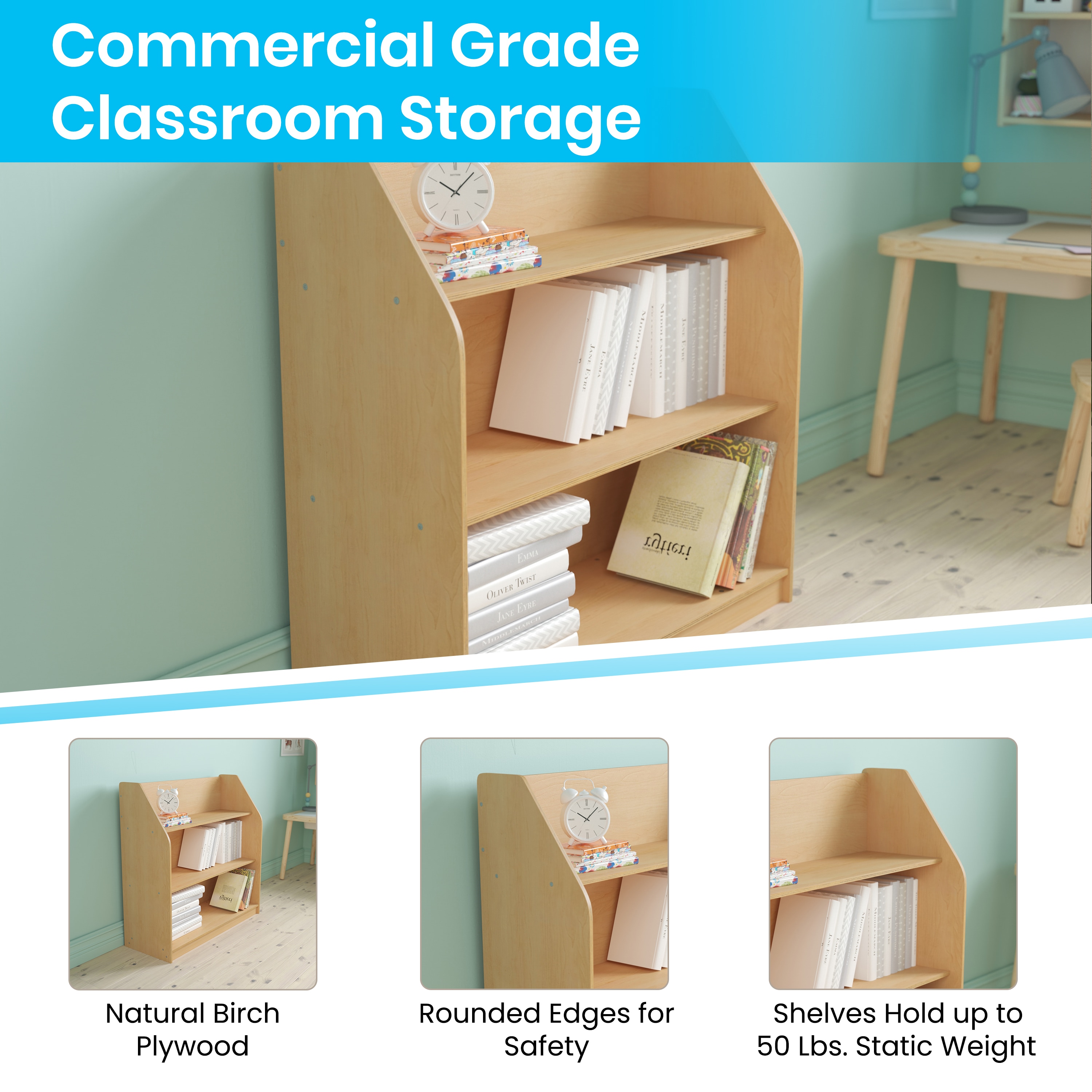 Flash Furniture 840196302140 Free-Standing-Shelving - View #3