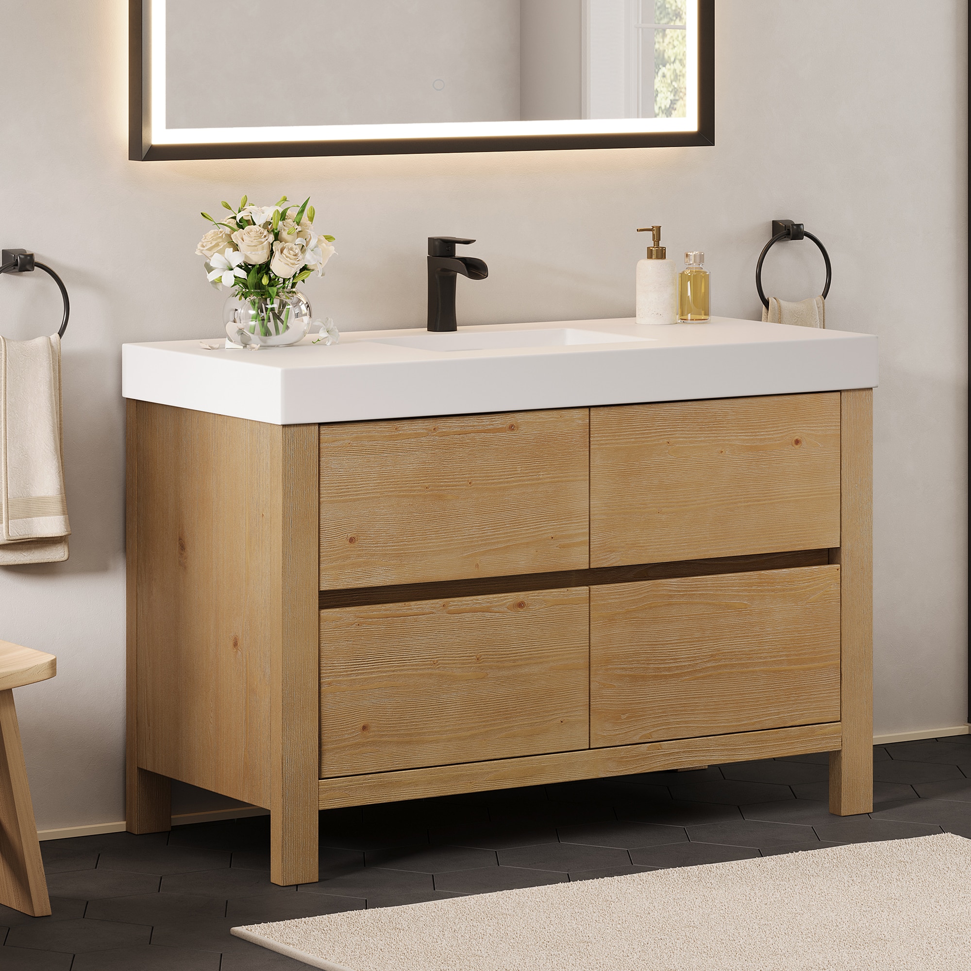 Altair 574048-WF-WH-NM Bath-Vanity-Combo - View #3