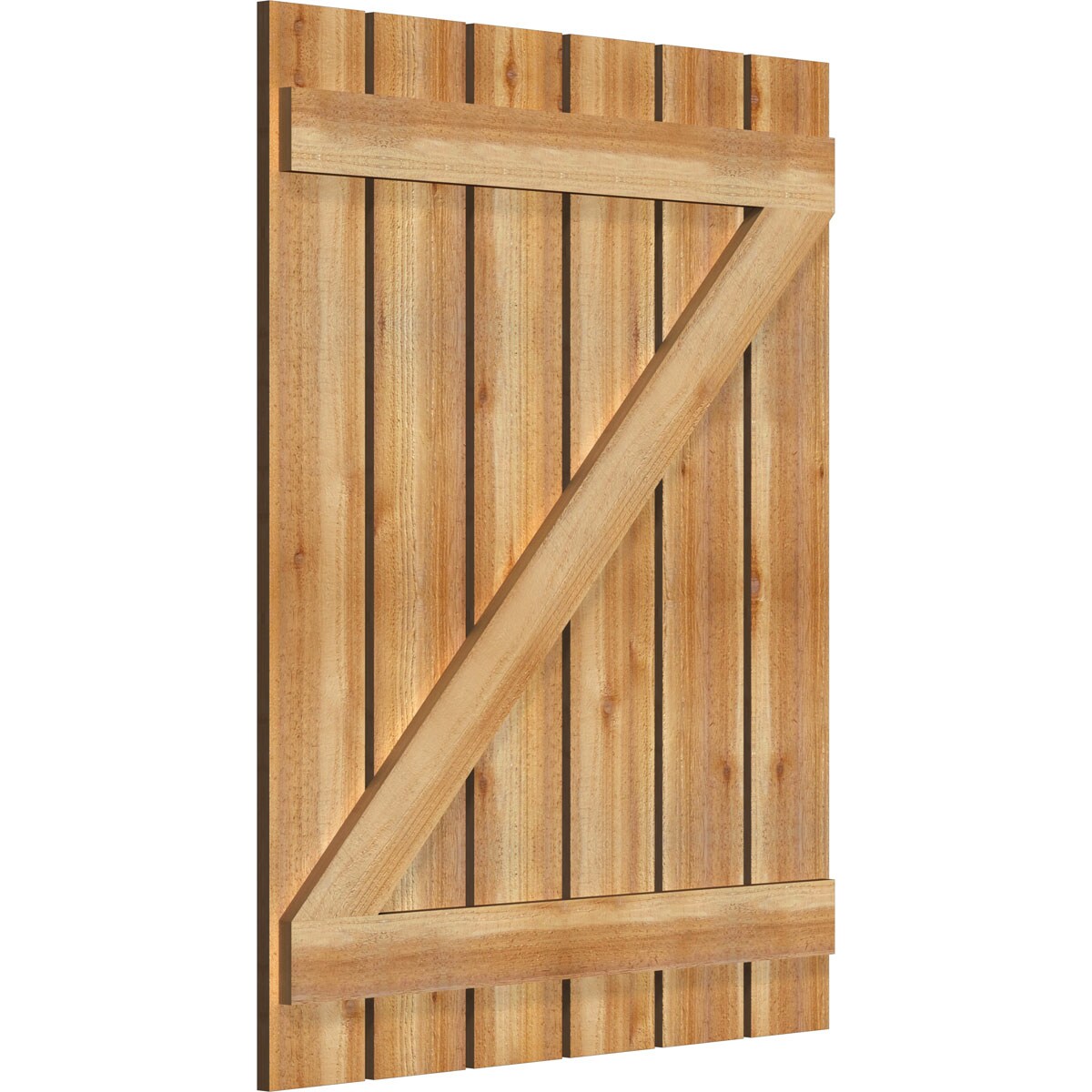 Ekena Millwork RBS06Z35X044RWR Exterior-Shutters - View #2