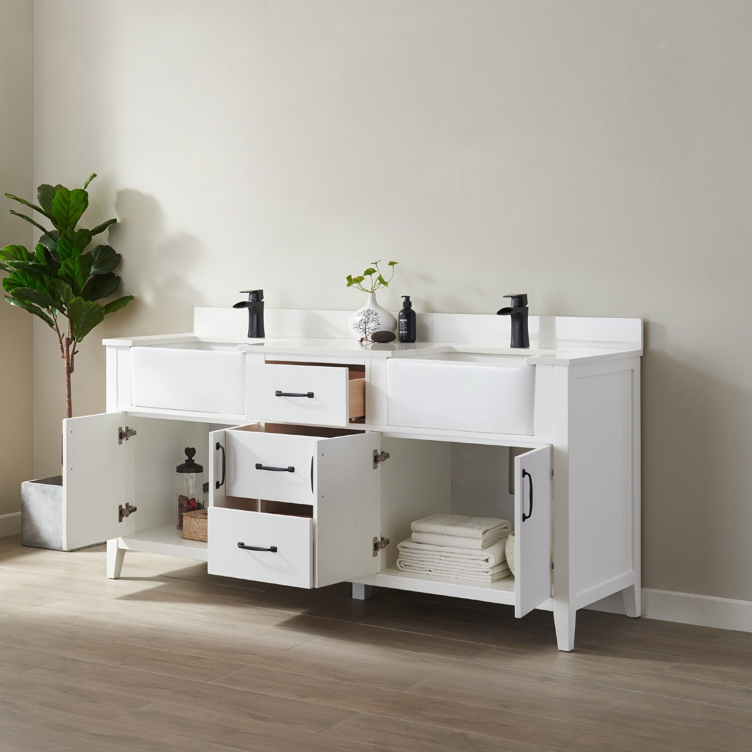 Vinnova 797072-WH-WH-NM Bath-Vanity-Combo - View #3