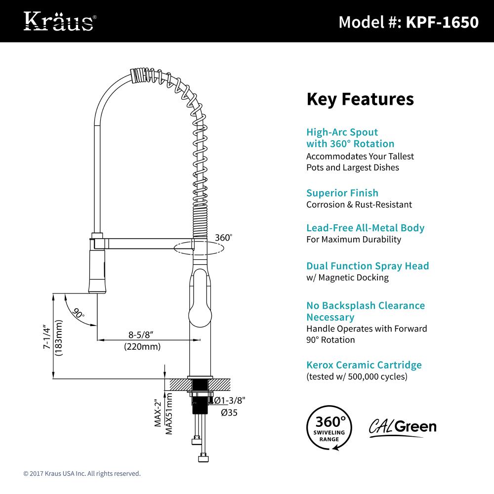 Kraus KBU22E-1650-42CH Kitchen-Sinks - View #8