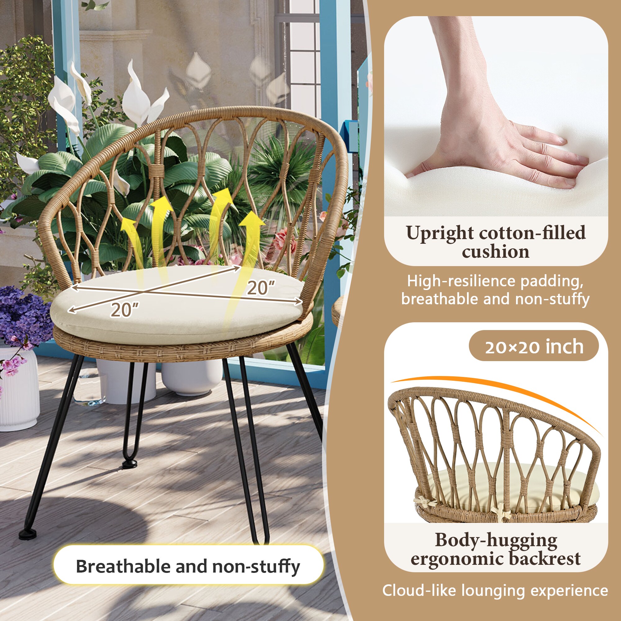 ModernLuxe L-N711P256422A Patio-Conversation-Sets - View #5