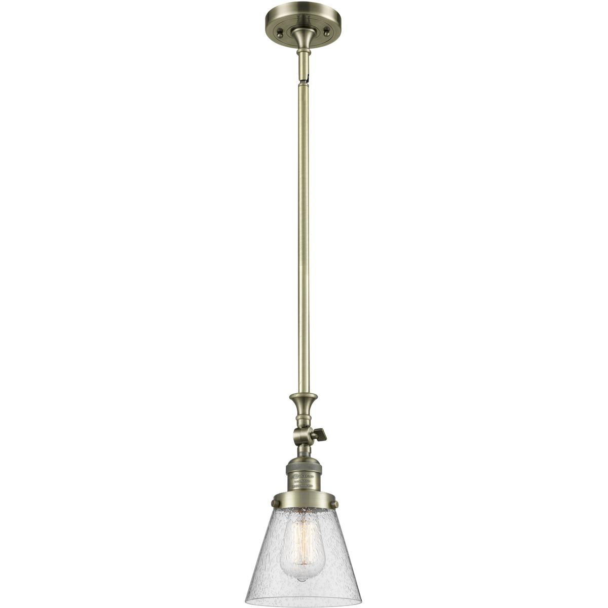 Innovations Lighting 1357651 206-AB-G64-LED Franklin Restoration Cone Mini Pendant